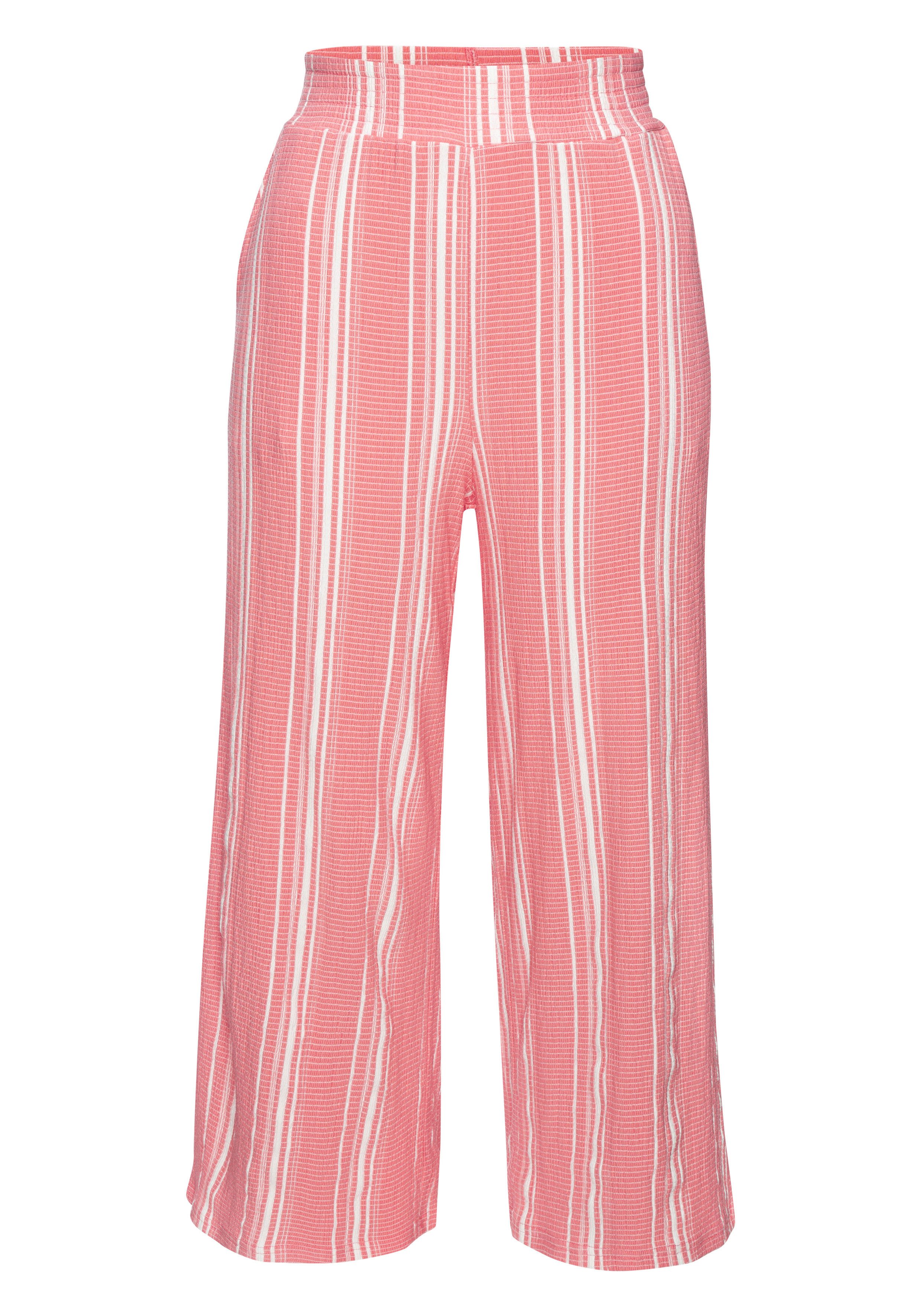 LASCANA 7/8-Hose mit locker-luftigem Bein aus strukturierter Ware, sommerliche Schlupfhose, Strandhose. € 39,99