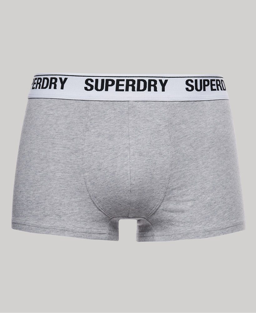 Superdry Boxershorts Trunk Unterhosen 3 im Pack mit aus Bio-Baumwolle