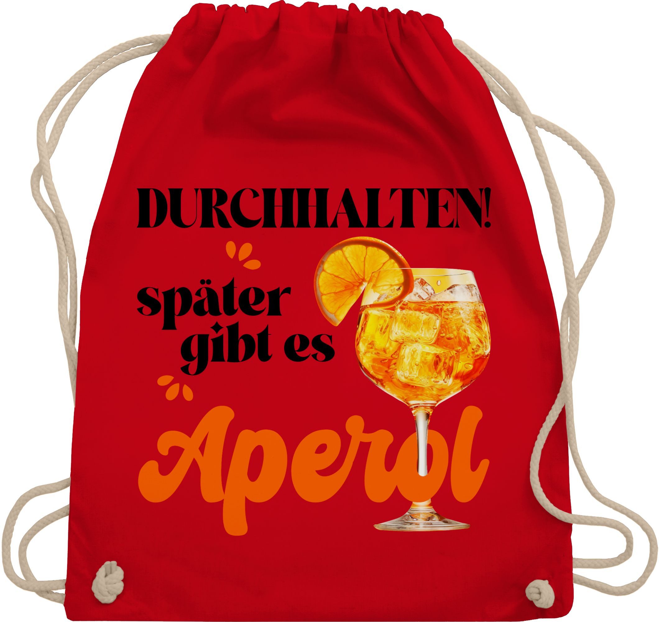 Turnbeutel Durchhalten später gibt es Aperol, Witziges Geschenk für Frauen, Ape