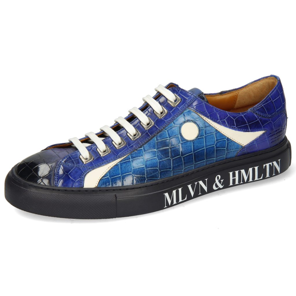Melvin & Hamilton Harvey 9 Sneaker Crock Navy Electric Mid Blue Saphir