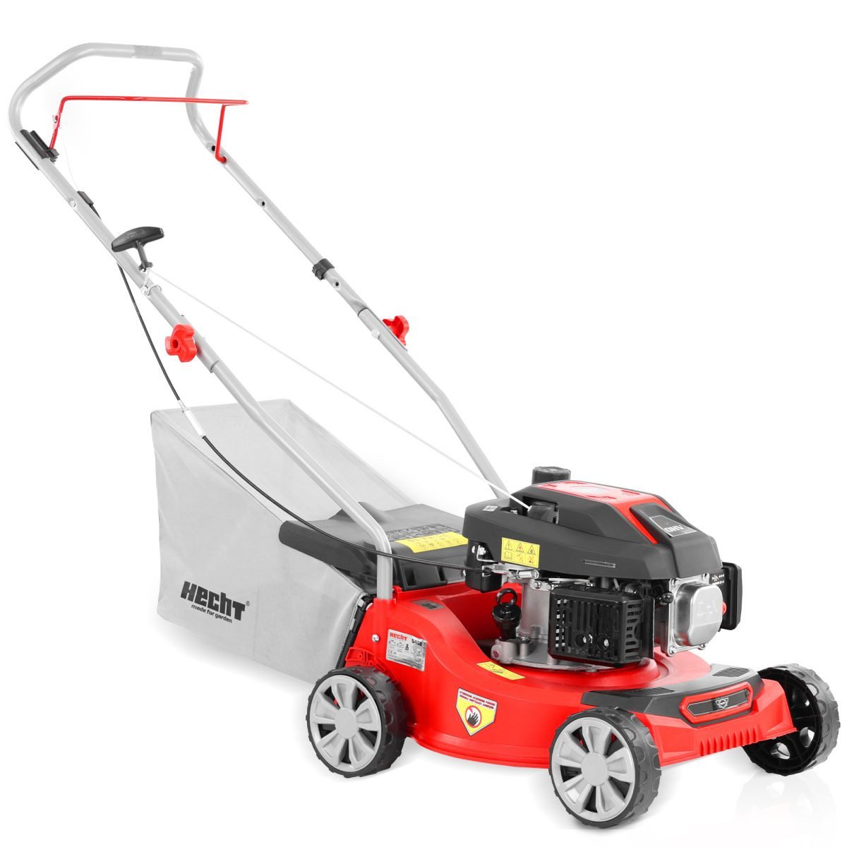 Hecht Benzinrasenmäher 5408 mit 45 l Fangkorb & 4-Takt OHV-Motor bis 700 m², 40 cm Schnittbreite, kompakt & leicht, ideal für kleine Gärten