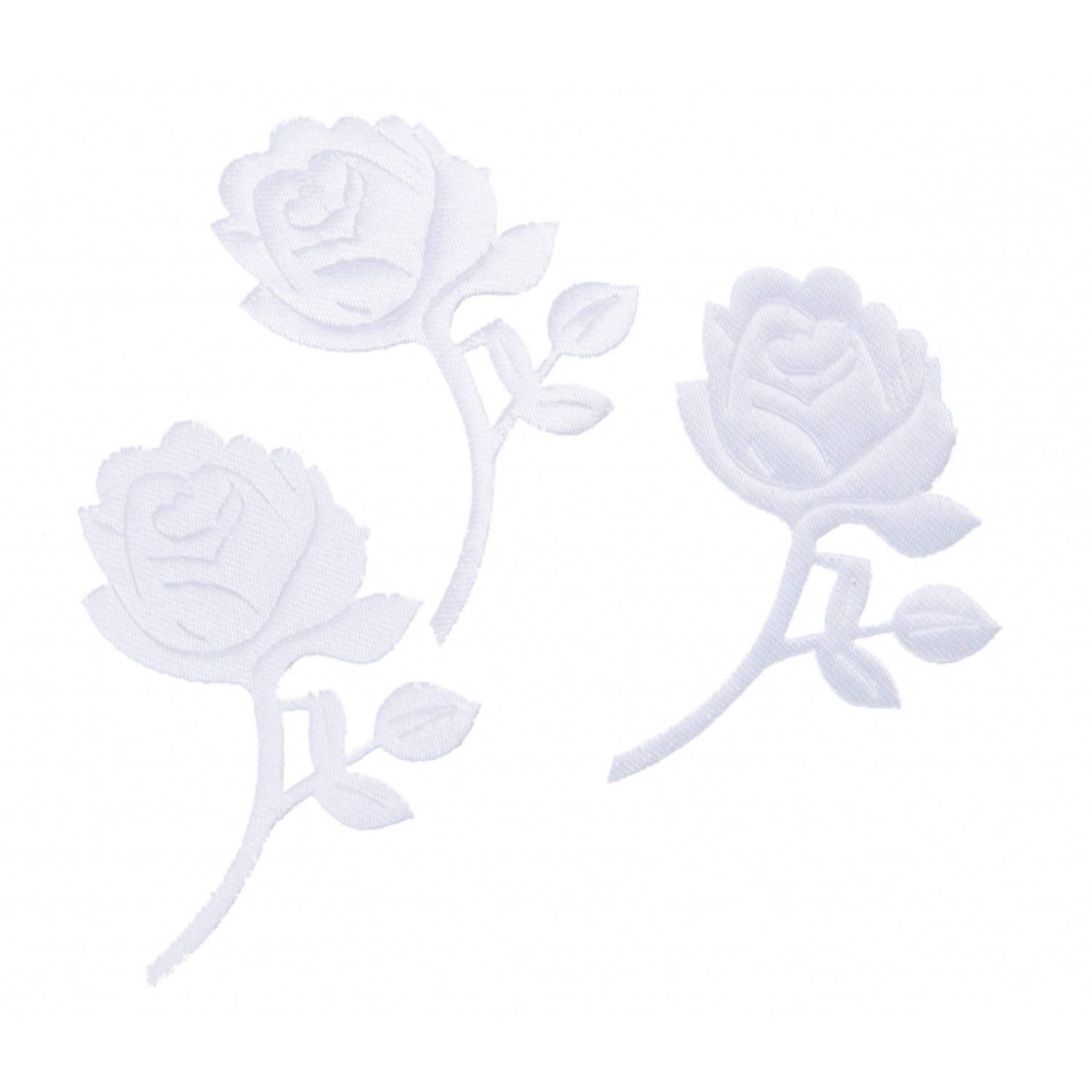 feiermeier Hängedekoration Dekoelemente Stoffrose weiß