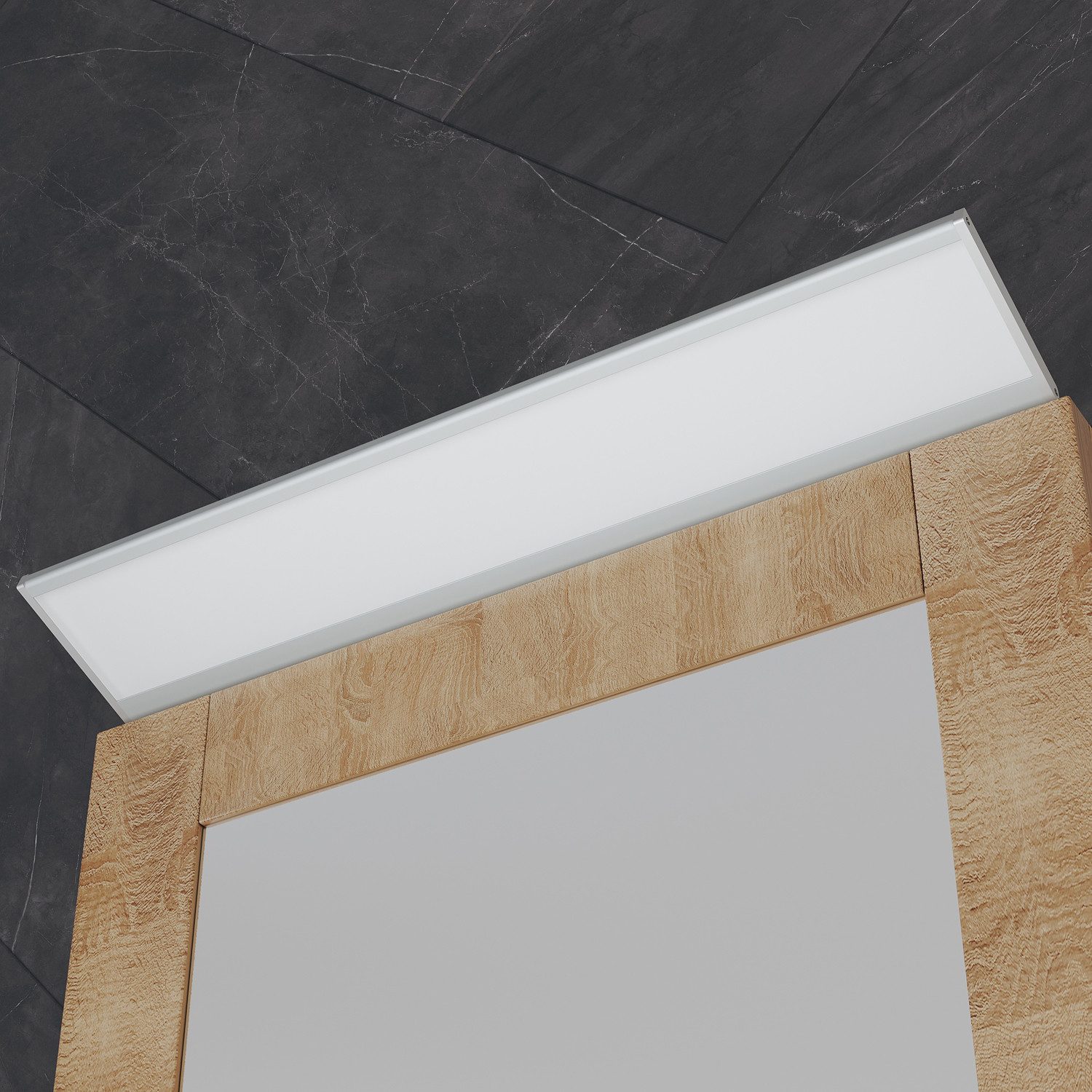 SONNI Spiegelleuchte LED Spiegelleuchte Wandleuchte Badleuchte 6000K 35/50/80cm, LED fest integriert,Badezimmer-Beleuchtung Spiegelschrank Flur