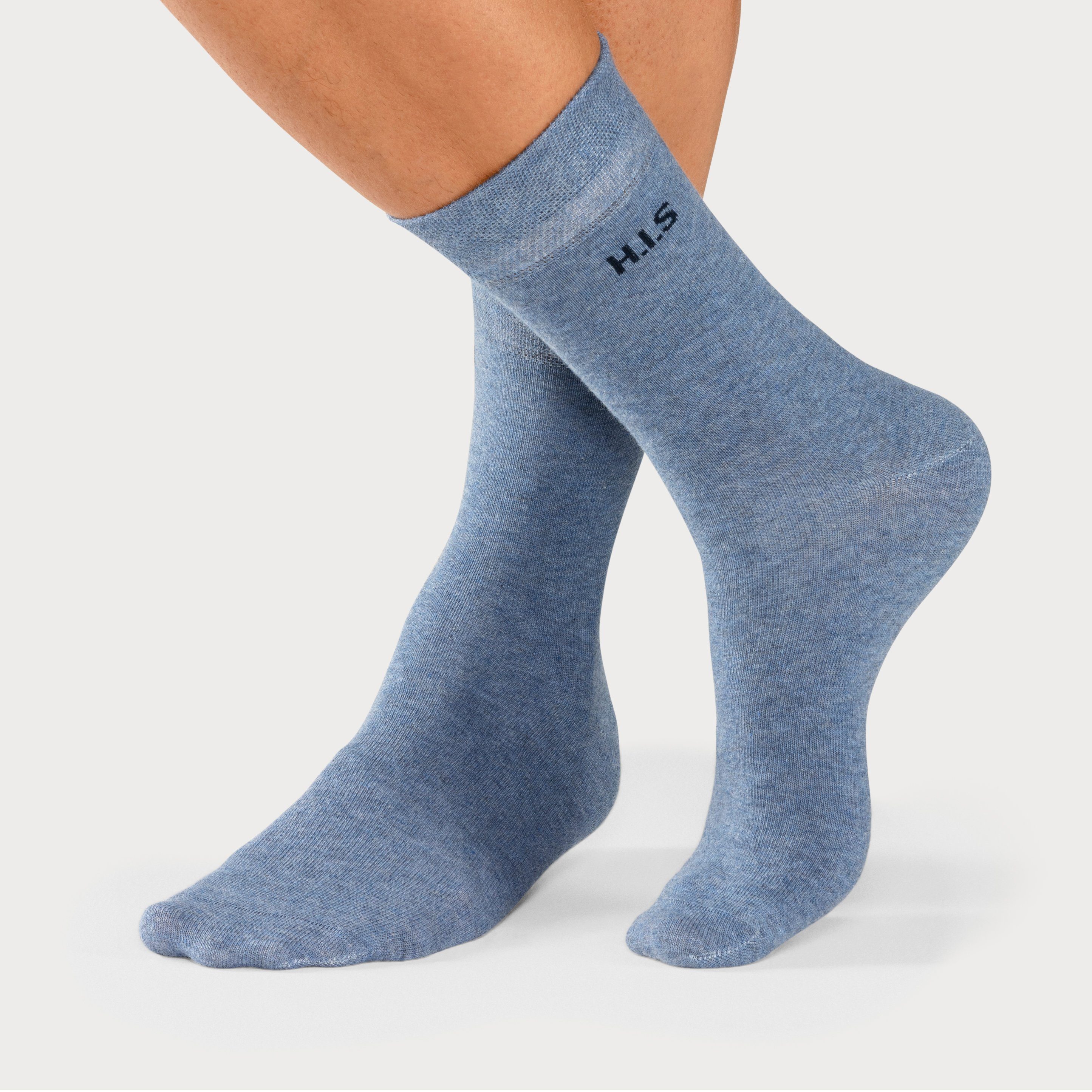 H.I.S Socken (Packung, 4-Paar) mit druckfreiem Bündchen