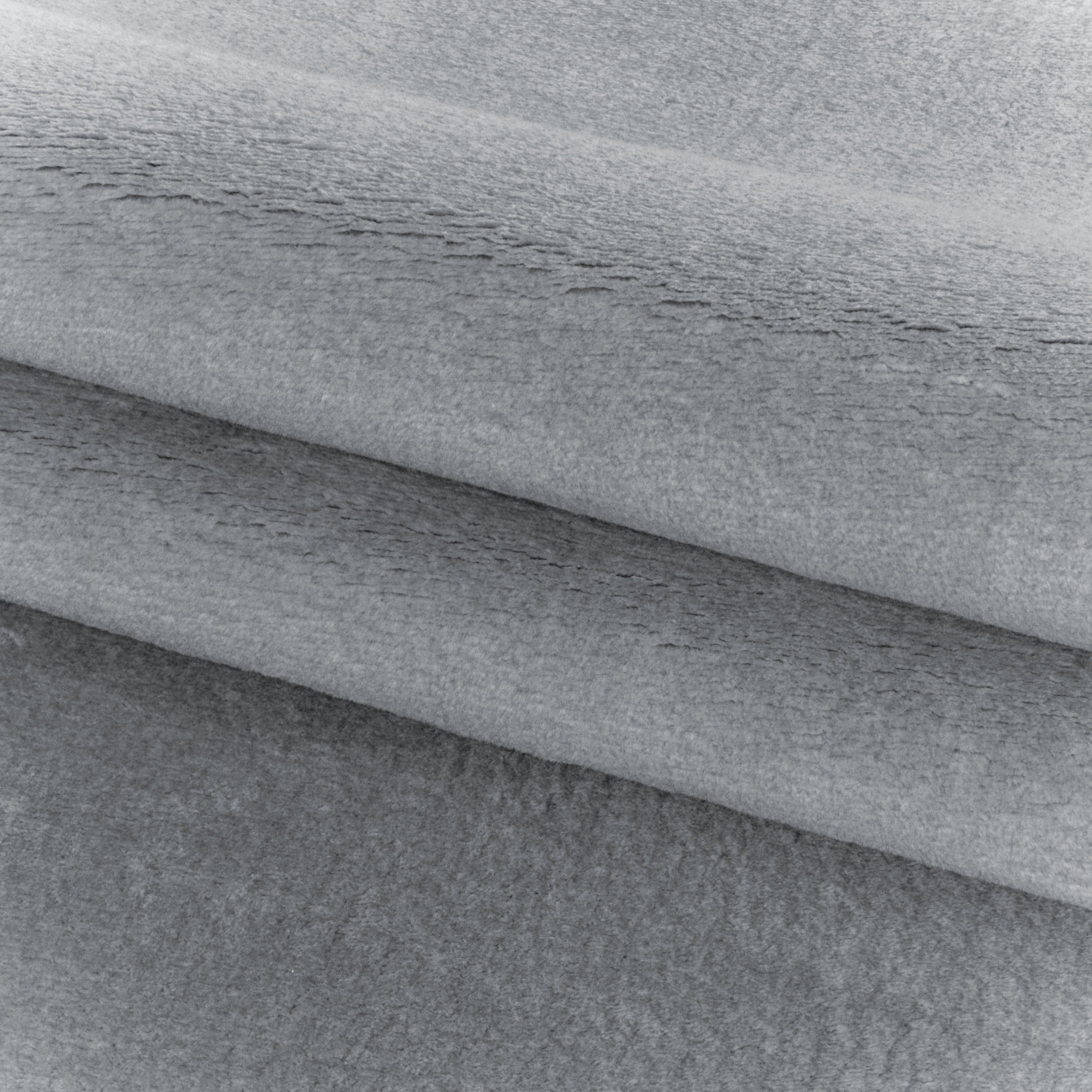 Silber Microfaser, Flachflor Teppich Angeycasa, Wohnzimmer, Schlafzimmer Kurzflor