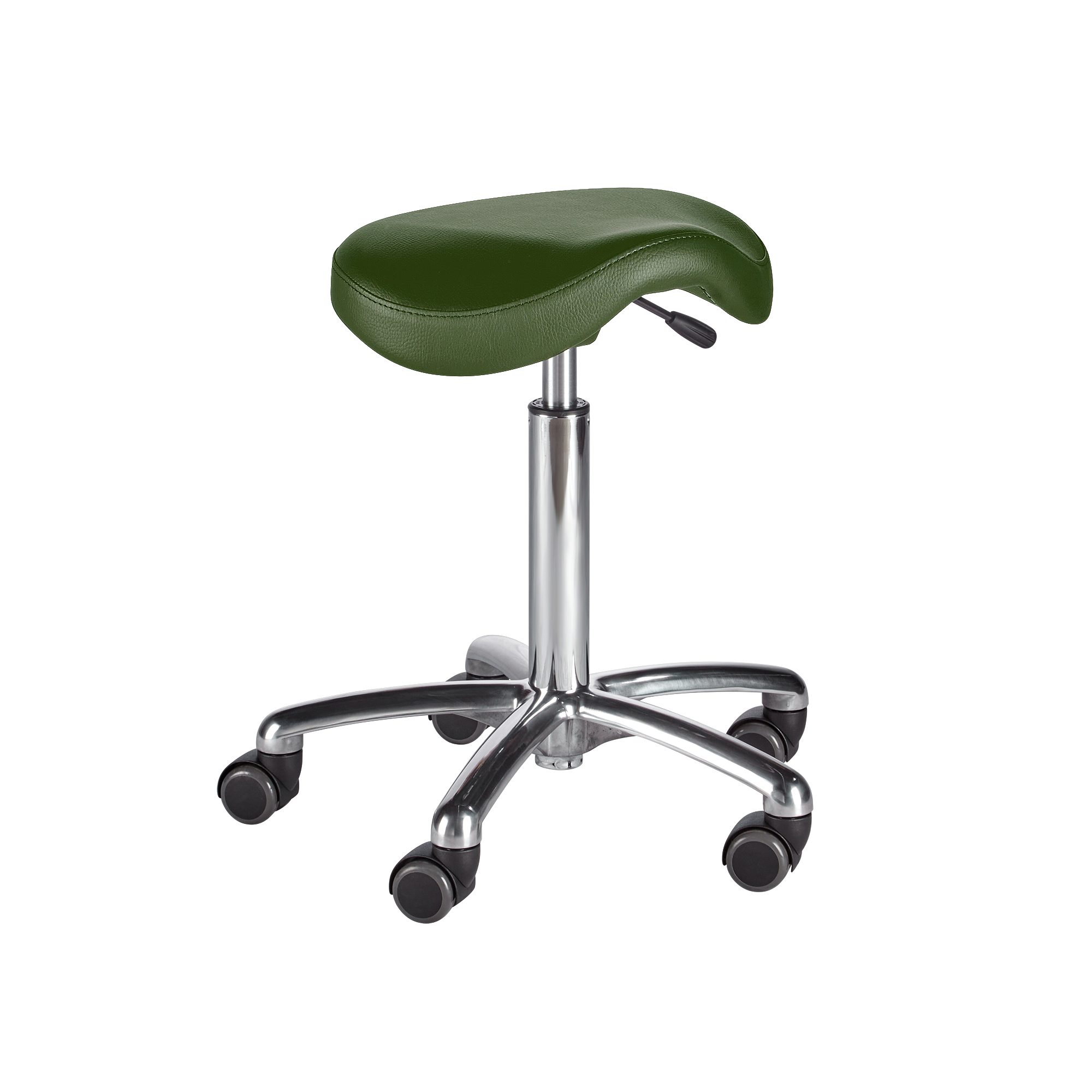 wuuhoo Arbeitshocker Profi Sattelhocker Micro I Arbeitshocker, hydraulisch höhenverstellbar mit hochwertigem Kunstlederbezug