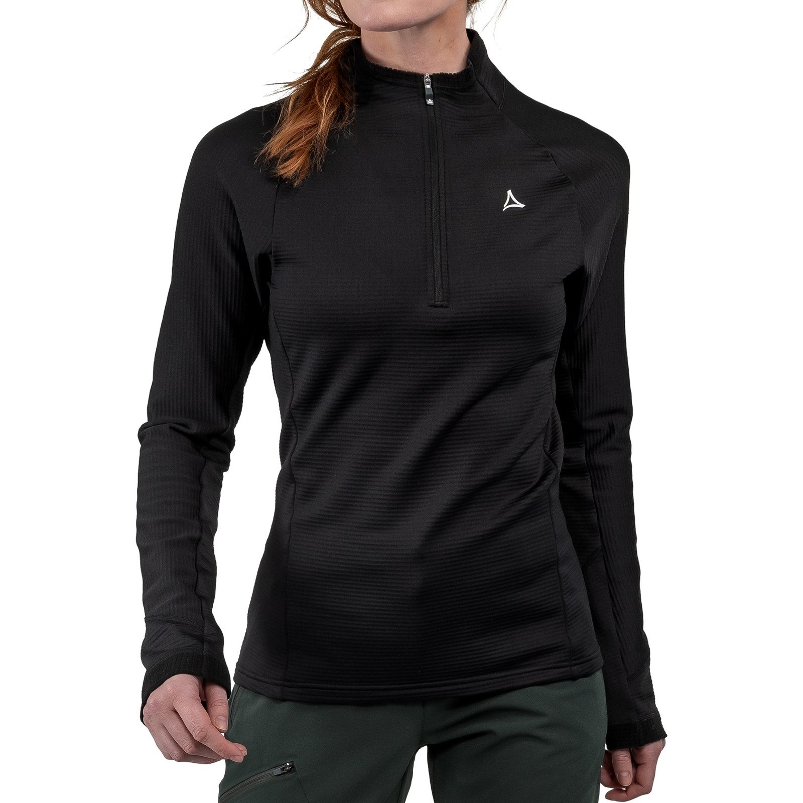 Schöffel Stehkragenpullover Cascata mit Waffelmuster innen