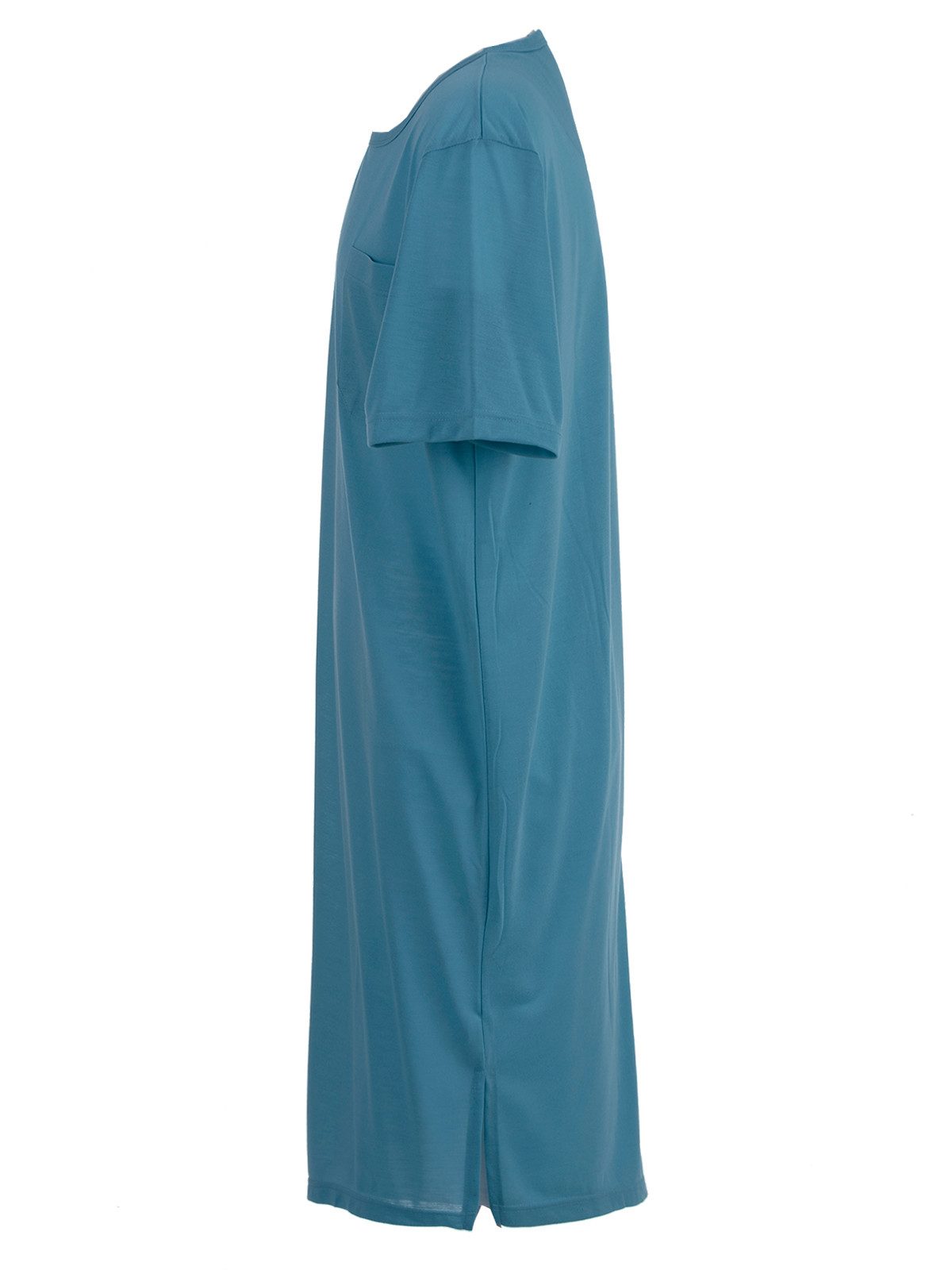 Lucky Nachthemd Nachthemd Kurzarm - Tasche Uni (HT)