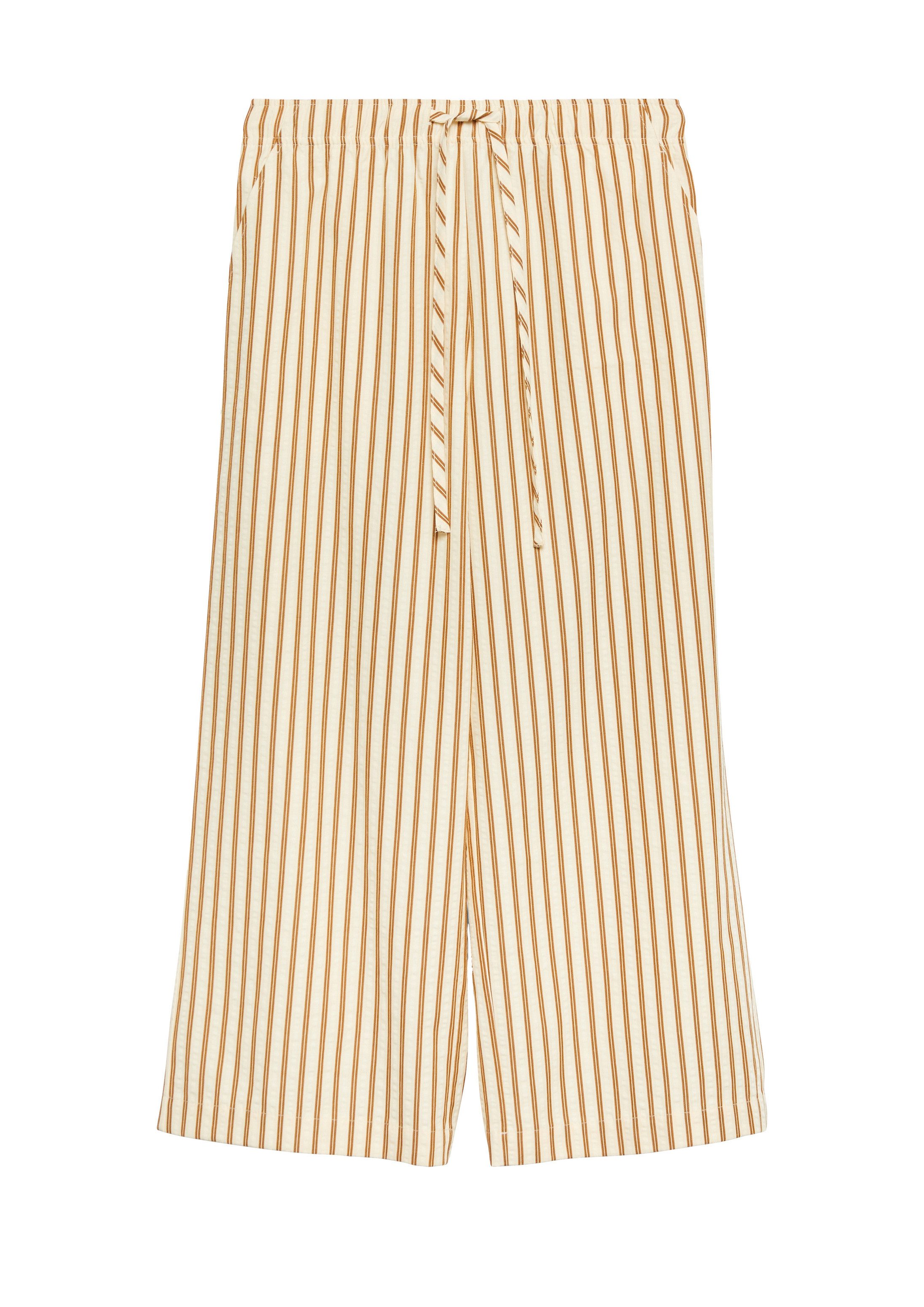 comma 7/8-Hose Hose Strukturierte Streifenculotte