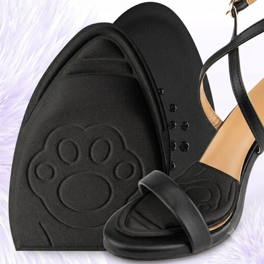 HURTNET Fußpolster Mittelfußpolster Halbsohlen Damen 1 Paar Vorfußpolster High Heels, Set aus 1 Paar Halbsohlen Mittelfußpolster für Schuhe Vorfußbereich, Mittelfußpolster 1 Paar Halbsohlen zuschneidbar für Schuhe Set, Weiches Material rutschhemmend zusch