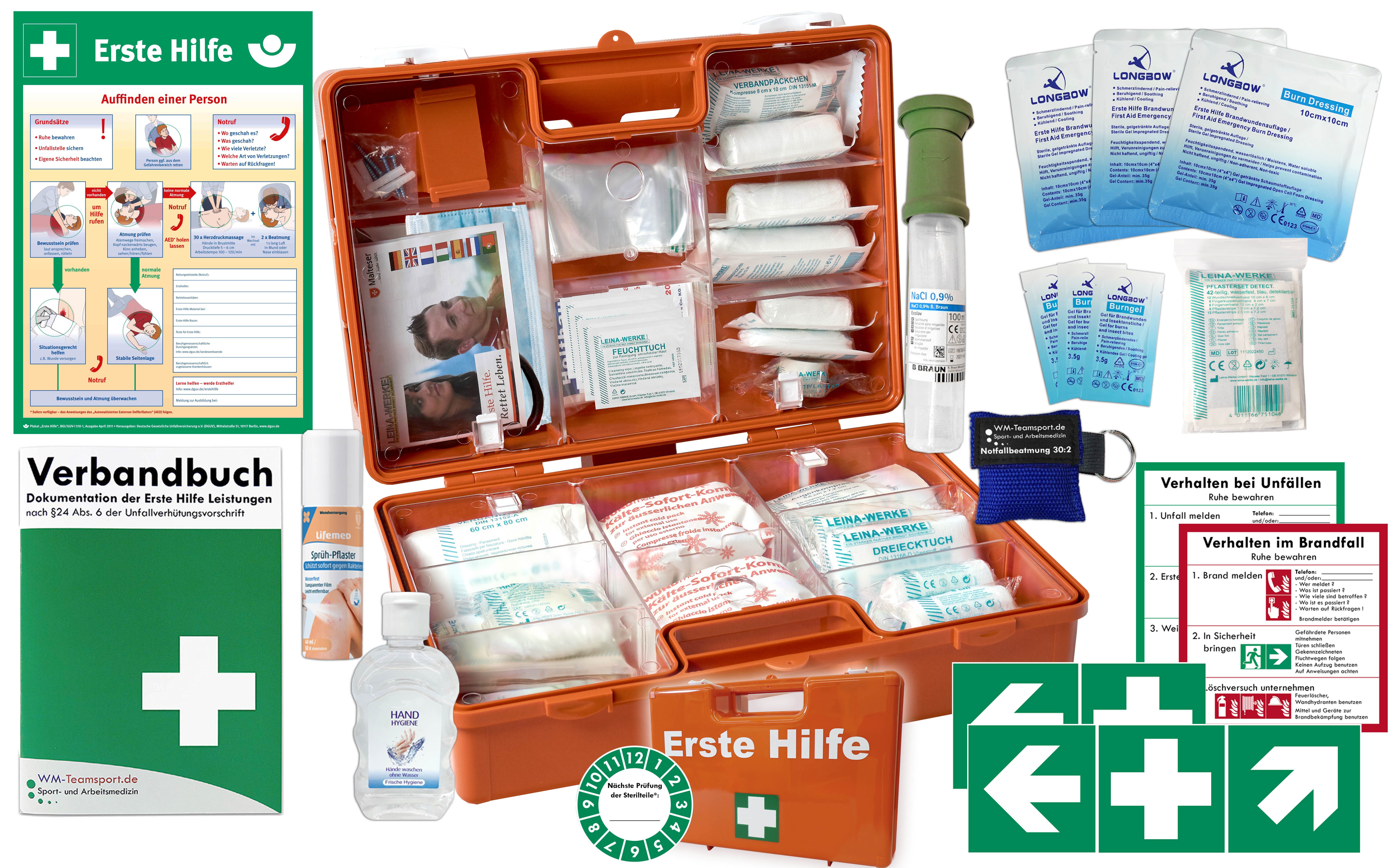 WM-Teamsport Erste-Hilfe-Koffer Erste-Hilfe-Koffer GASTRO "PRO M5" nach aktueller DIN 13157 (Betriebe)