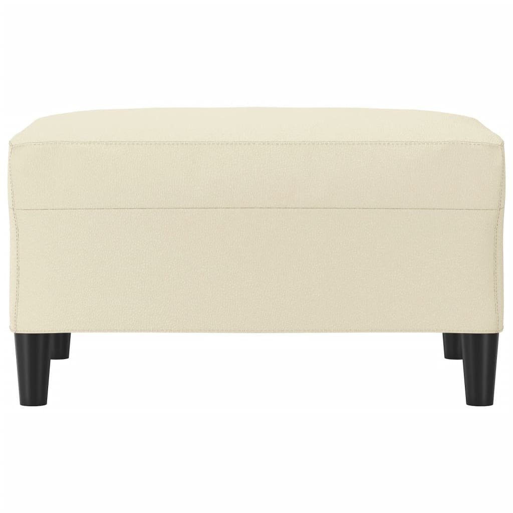 vidaXL Polsterhocker Fußhocker Creme 70x55x41 cm günstig online kaufen
