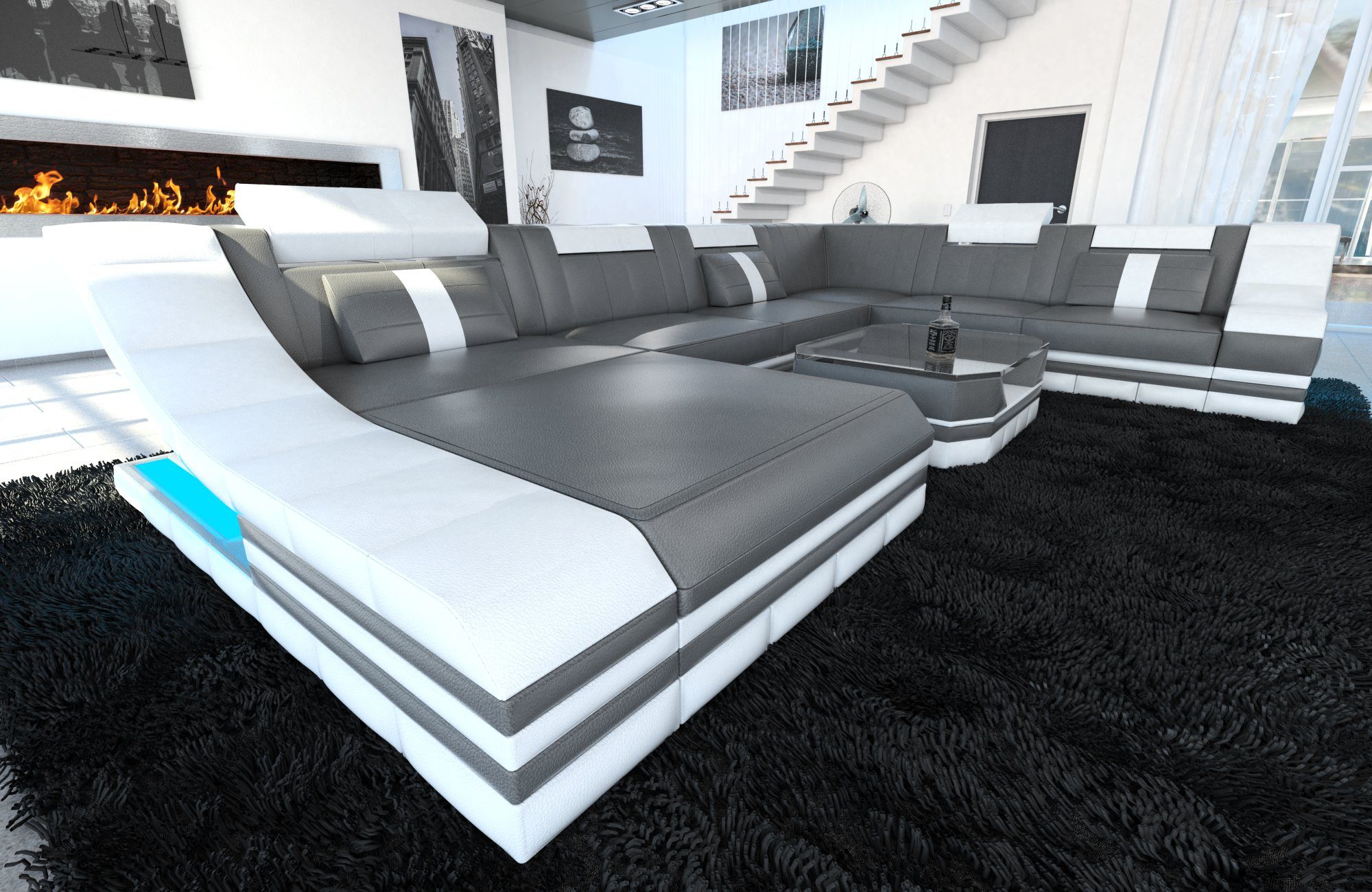 Sofa Dreams Wohnlandschaft Ledercouch Sofa Leder günstig online kaufen