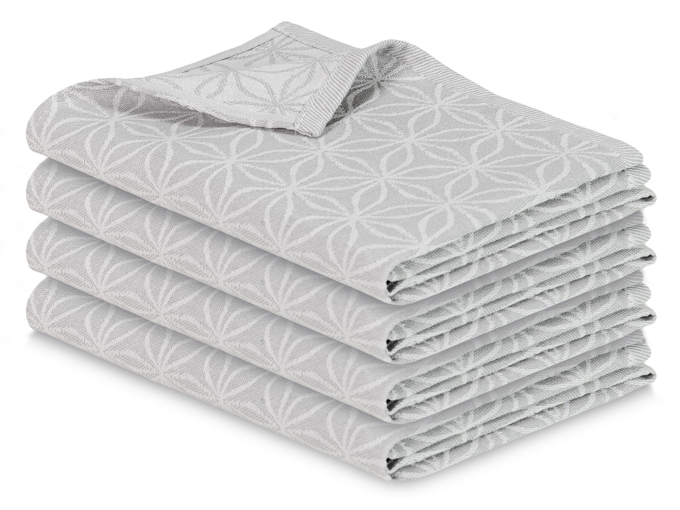 ZOLLNER Geschirrtuch, (Spar-Set, 4-tlg), 50 x 70 cm, 100% Baumwolle, vom Hotelwäschespezialisten