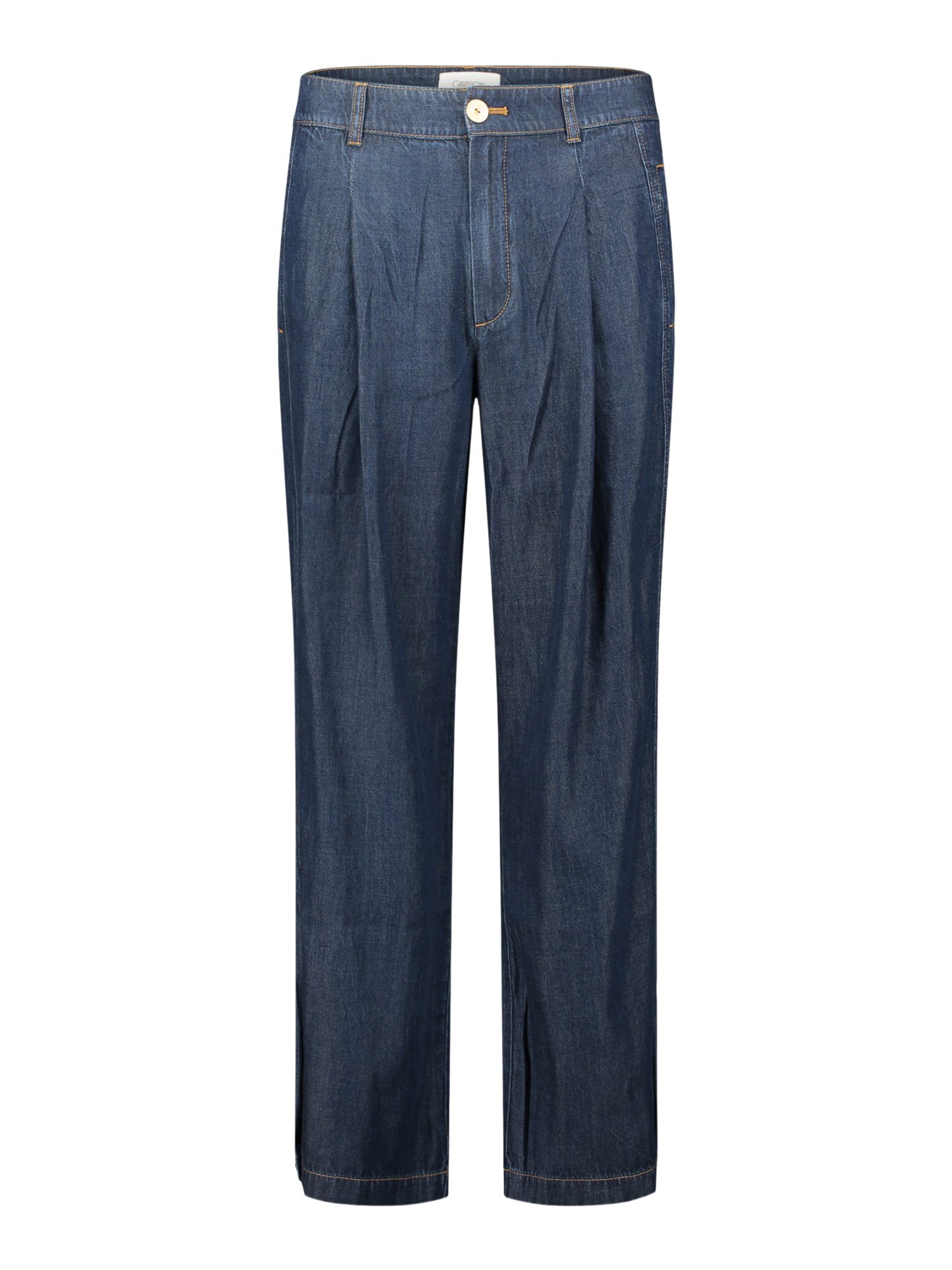 Cartoon Stoffhose blau,Casual,Lyocell,Unifarben,Loose Fit,Hoch