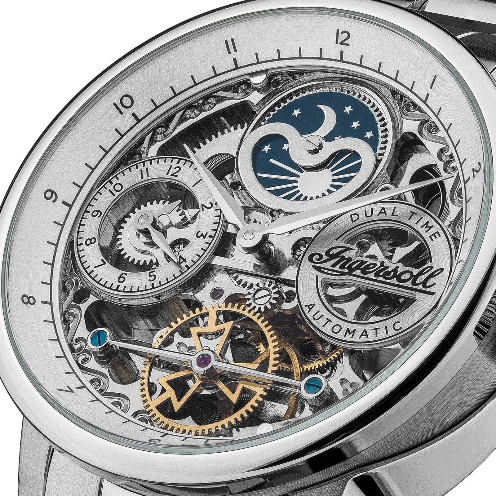Ingersoll Quarzuhr Ingersoll Herrenuhr Edelstahl silber, günstig online kaufen