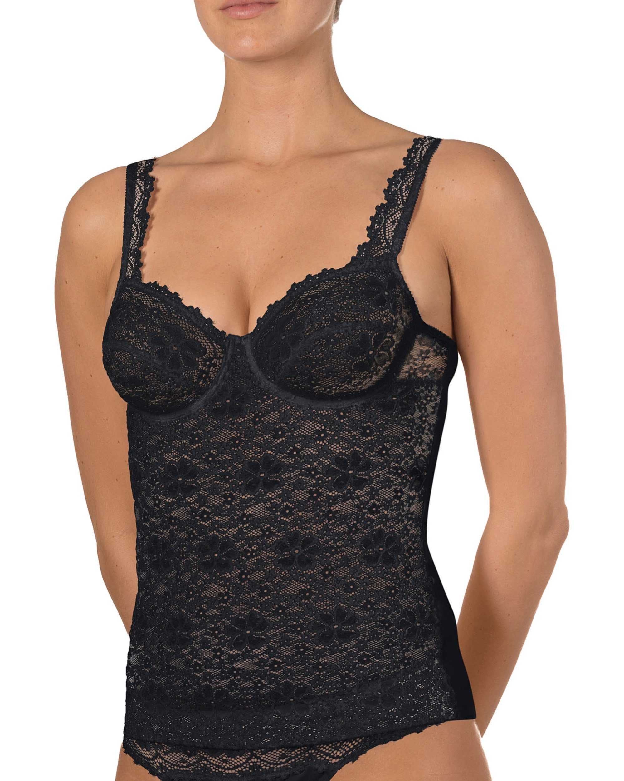 Nina Von C. BH-Hemd Millefleurs (1-tlg) mit Formbügel weiche Microfaser-Spi günstig online kaufen