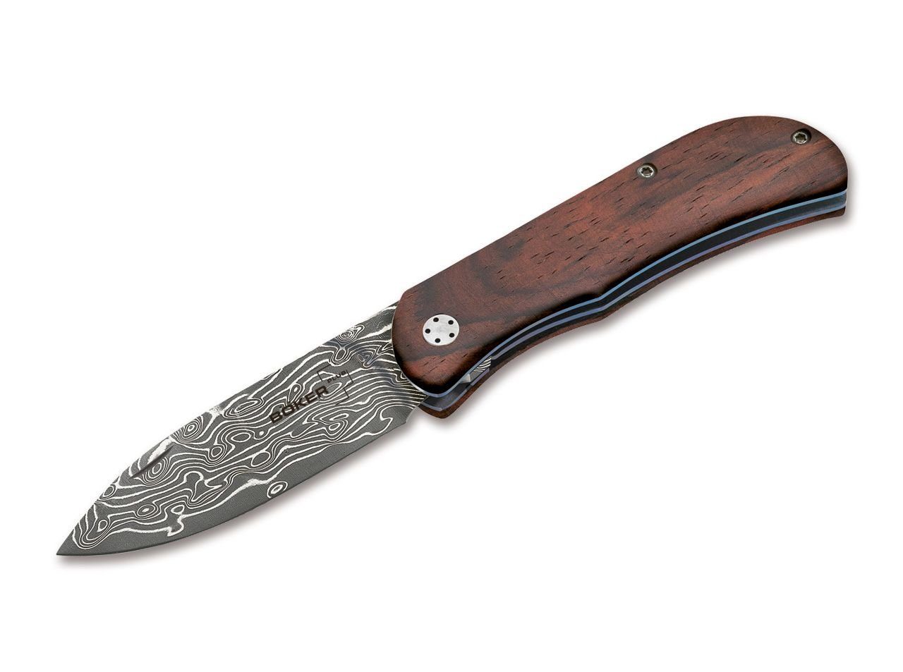 Taschenmesser Taschenmesser Exskelibur II Cocobolo Damast