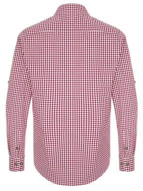 Almbock Trachtenhemd »Herrenhemd Sepp« rot-weiß-kariert