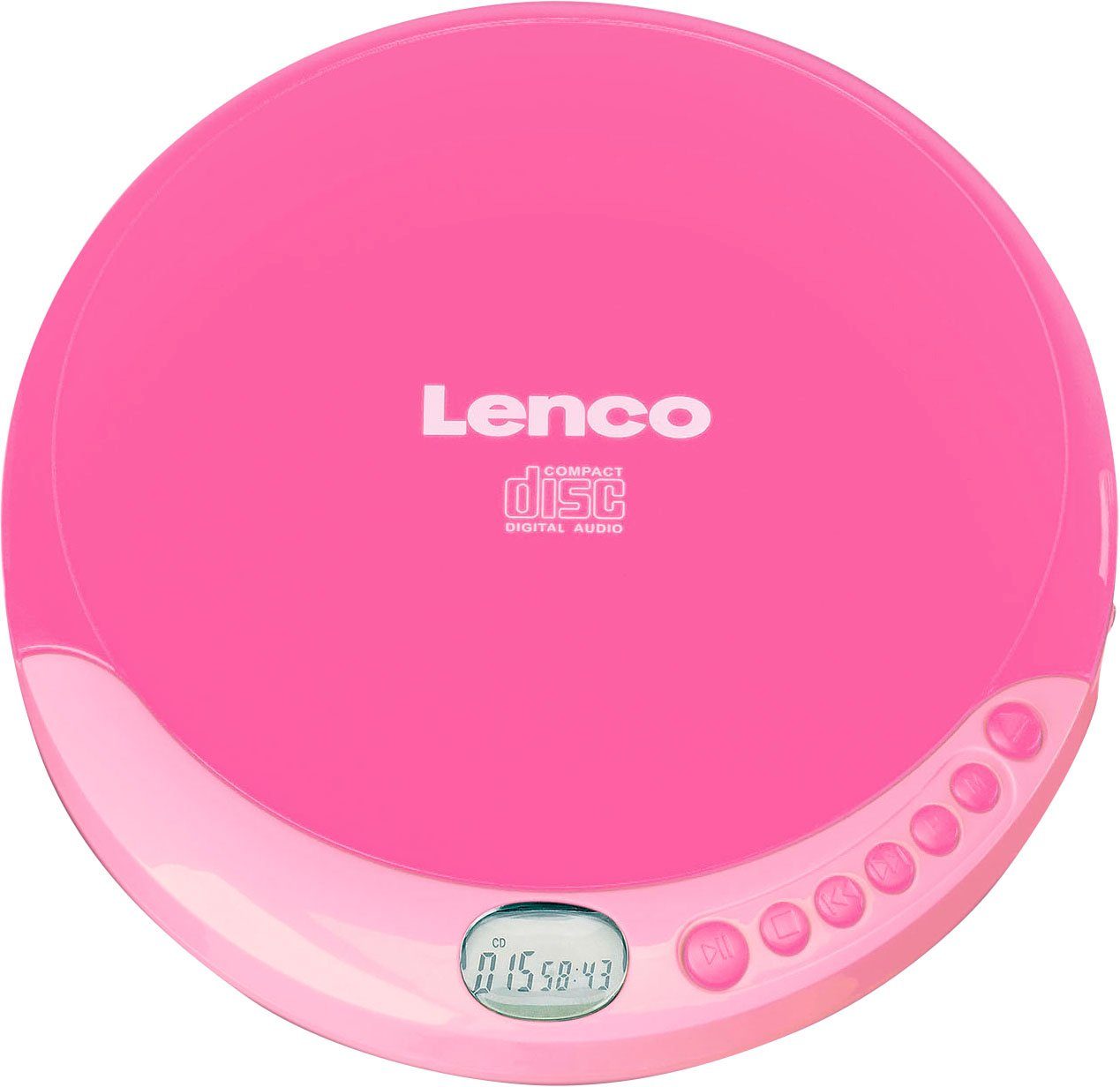 Lenco CD-011 CD-Player rosa
