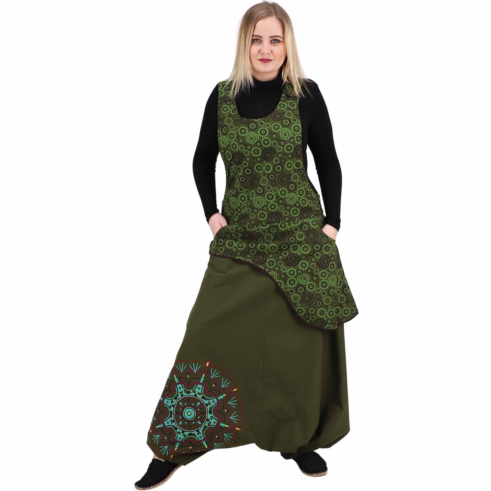 KUNST UND MAGIE Haremshose Latzhose Haremshose Jumpsuit 70er Overall Hippie günstig online kaufen