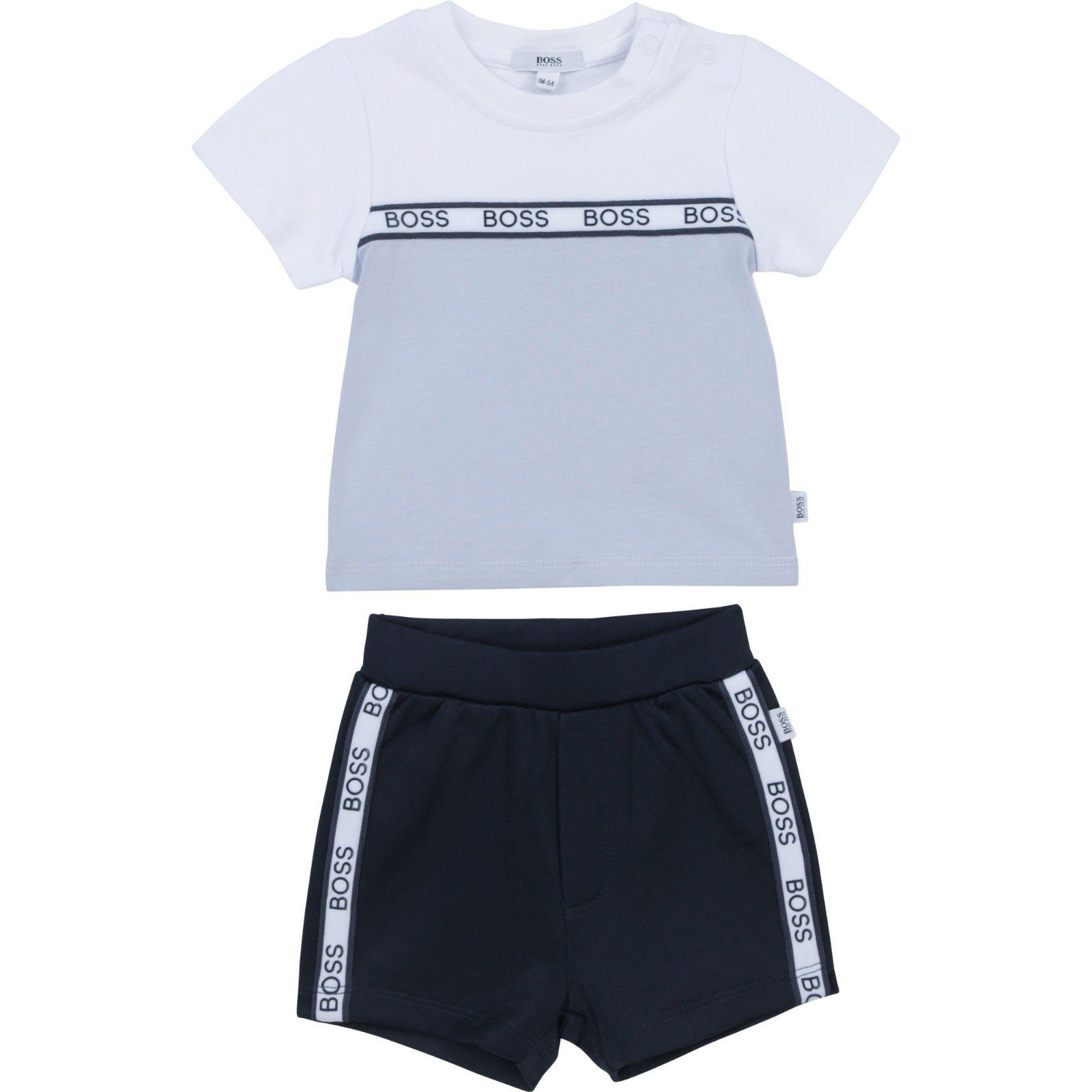BOSS Neugeborenen-Geschenkset Hugo Boss Set aus T-Shirt und Shorts (T-Shirt und Shorts, zweiteilig)