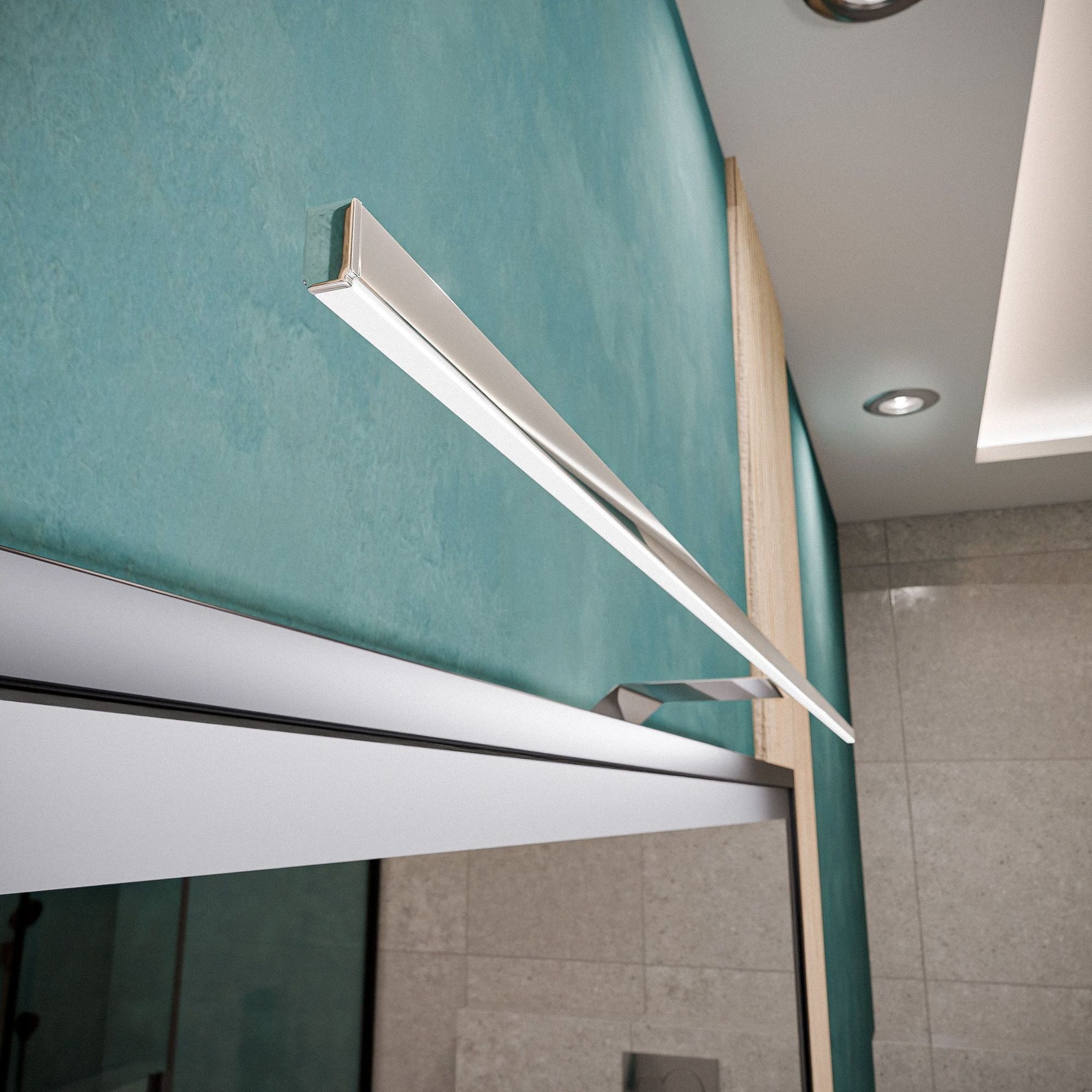 kalb LED Spiegelleuchte Eloria LED Spiegelschrankleuchte mit Energiebox 12VDC 230V Neutralweiß, an der Energiebox, Neutralweiß