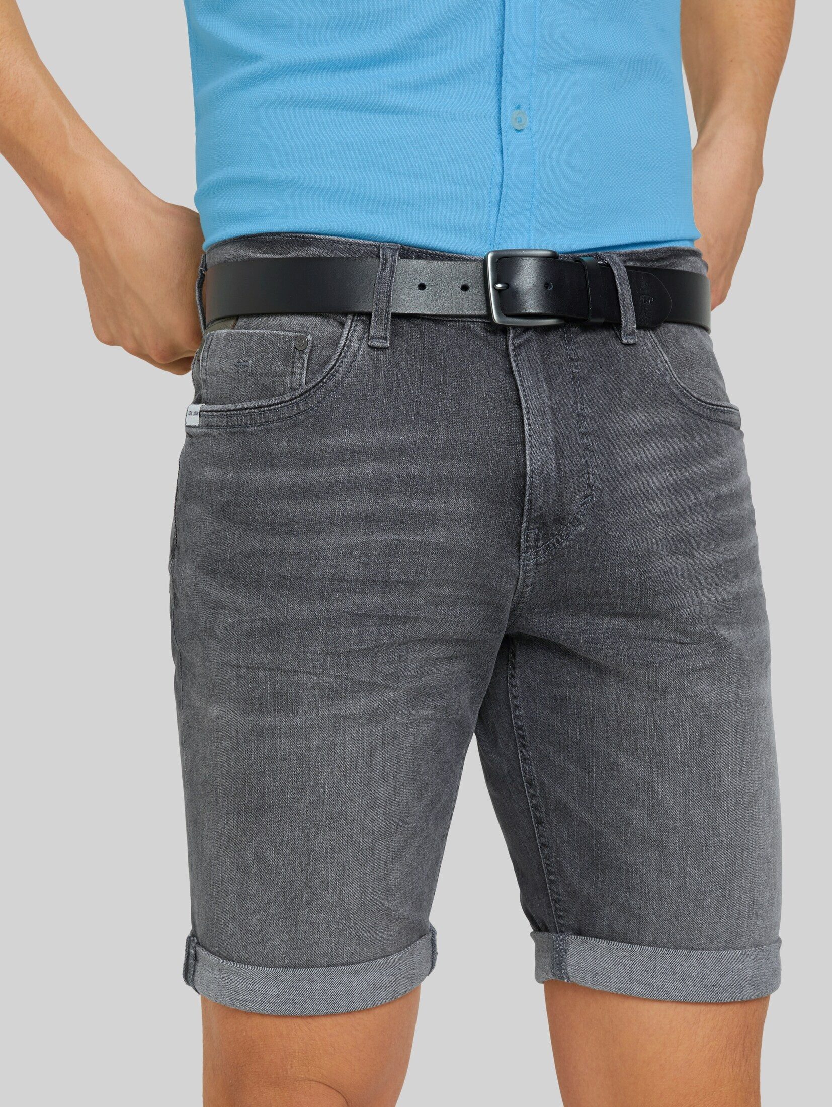 TOM TAILOR Ledergürtel Belts TTSCOTT Ledergürtel mit eckiger Dornschließe – Bild 4 von 4