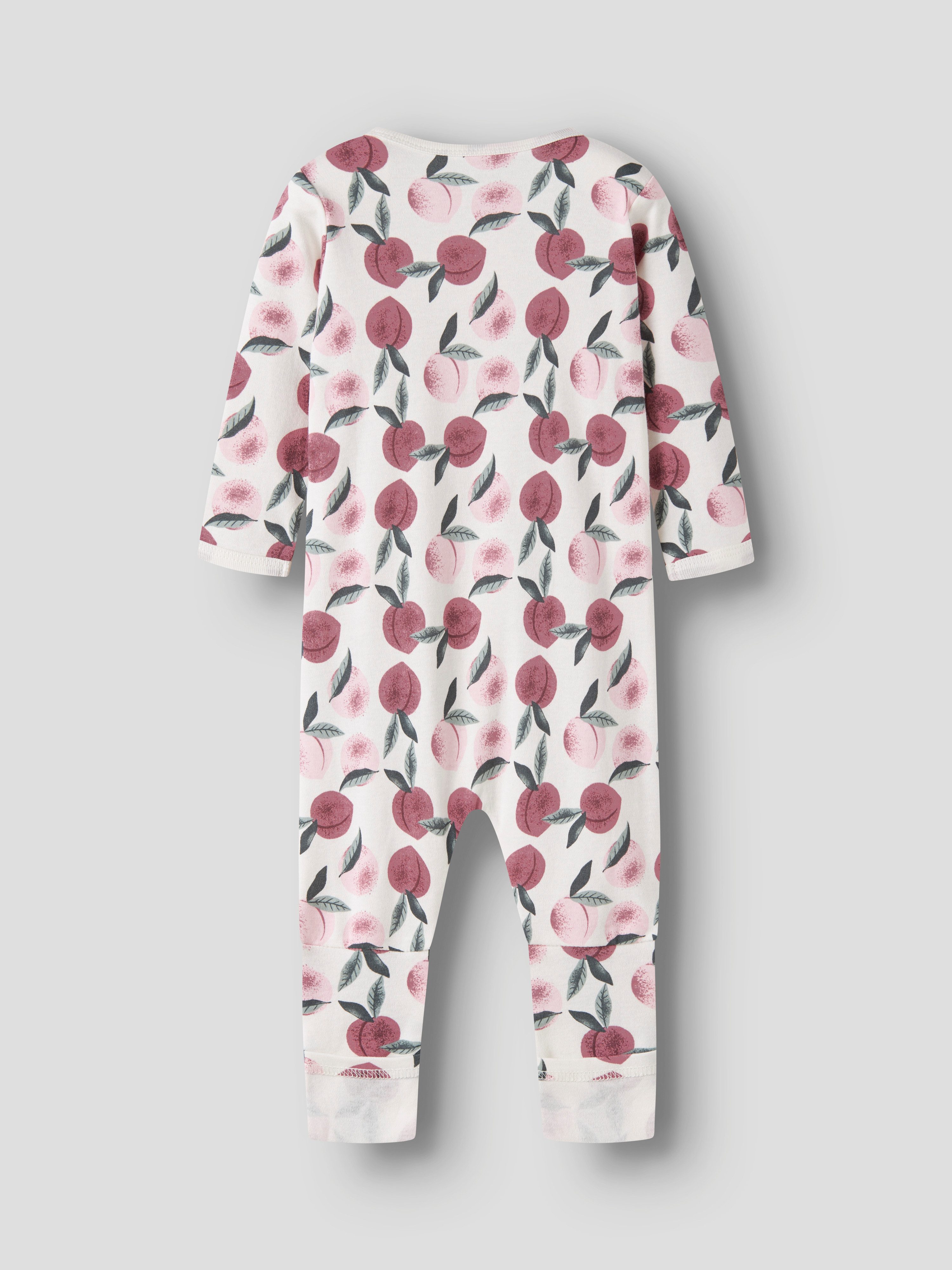 Name It Schlafanzug NBFNIGHTSUIT ZIP FF PEACHES NOOS aus Jersey, lockere Passform, mit Reißverschluss, für Mädchen – Bild 2 von 4