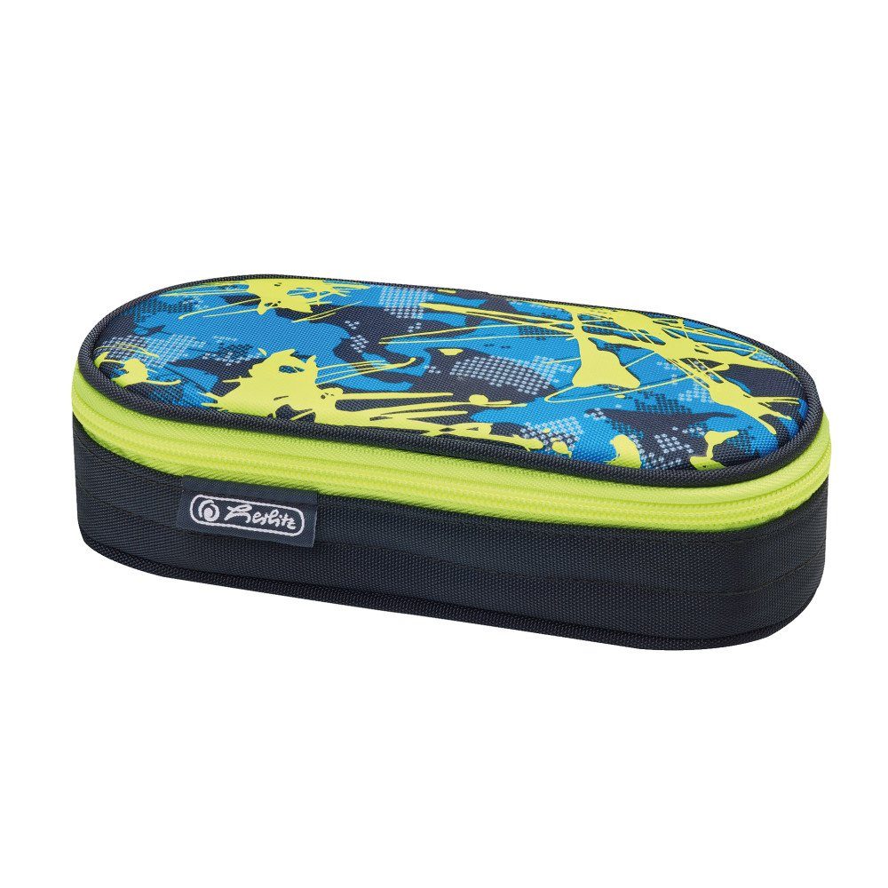 Herlitz Federtasche Herlitz Faulenzer-Box / Faulenzerrolle "Camouflage lemon" / Schlamperr