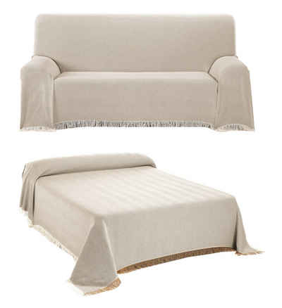 Tagesdecke »Tagesdecke - Wohnzimmer Decke aus Baumwolle in 180x260 oder 230x260 - Praktischer Überwurf als Sofadecke oder Couchdecke - Hochwertiger Bettüberwurf«, Beautex