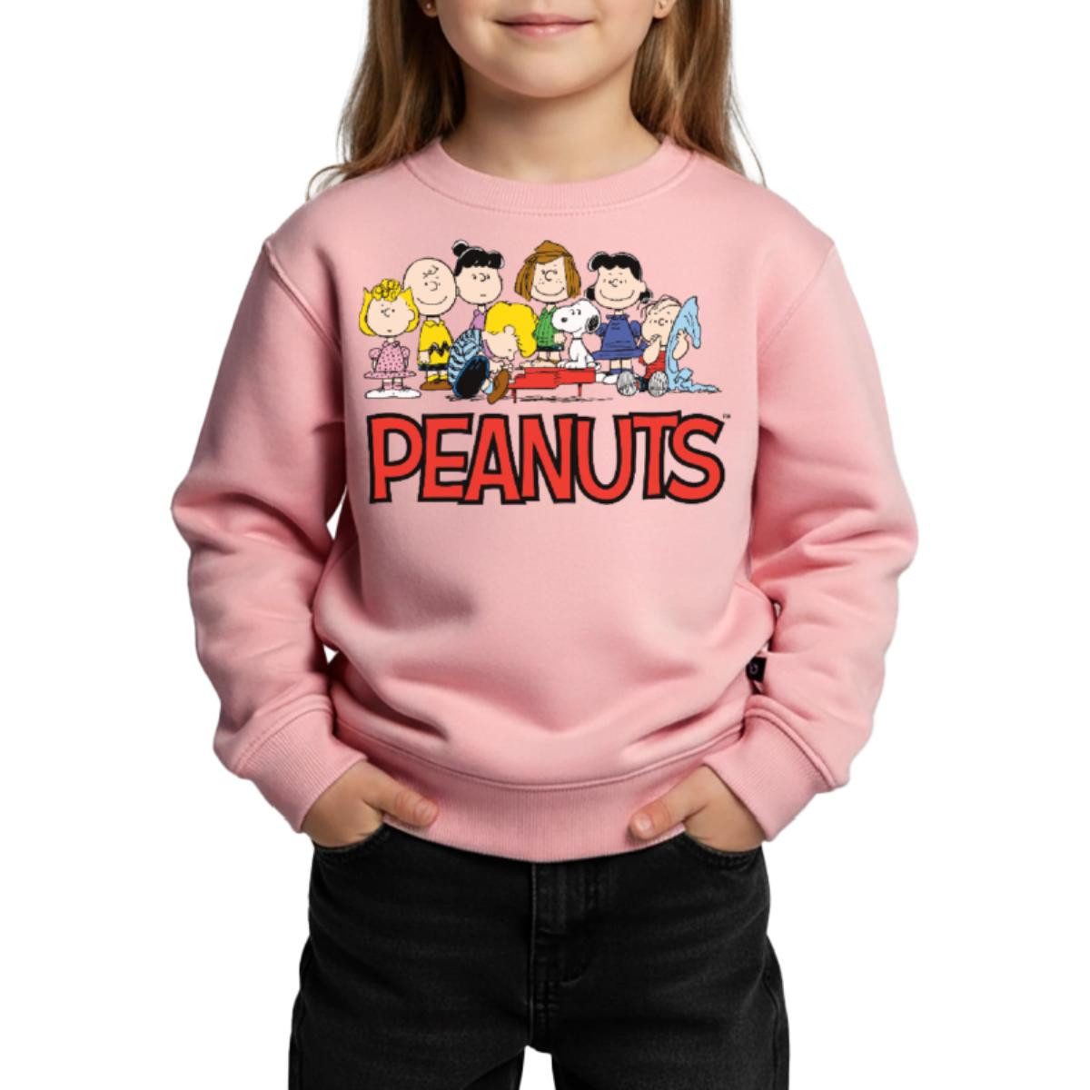 Spreadshirt Sweatshirt Peanuts Snoppy Und Friends Kinder Premium Pullover (1-tlg)