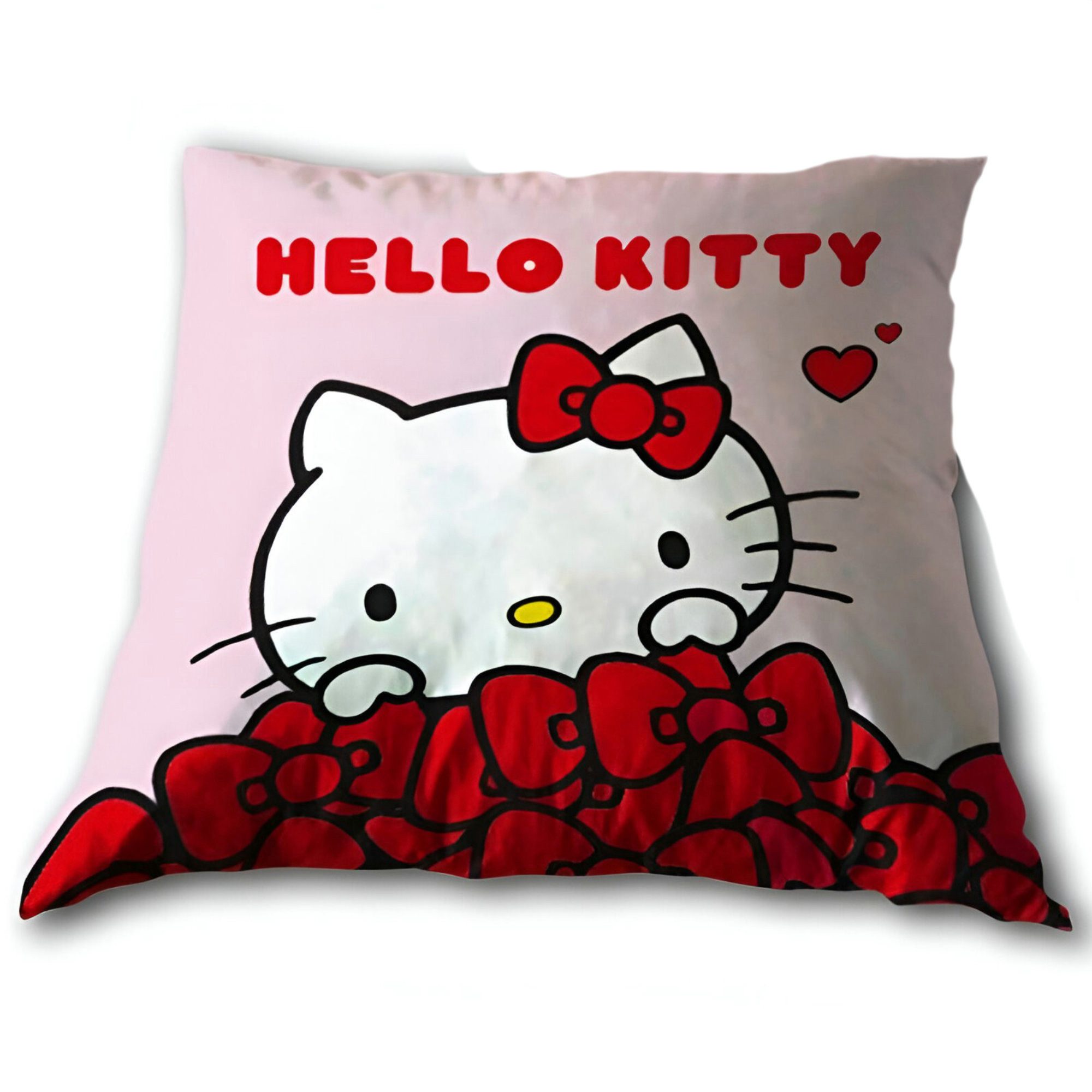 Hello Kitty Dekokissen Hello Kitty Velours Kissen Dekokissen 35x35 cm