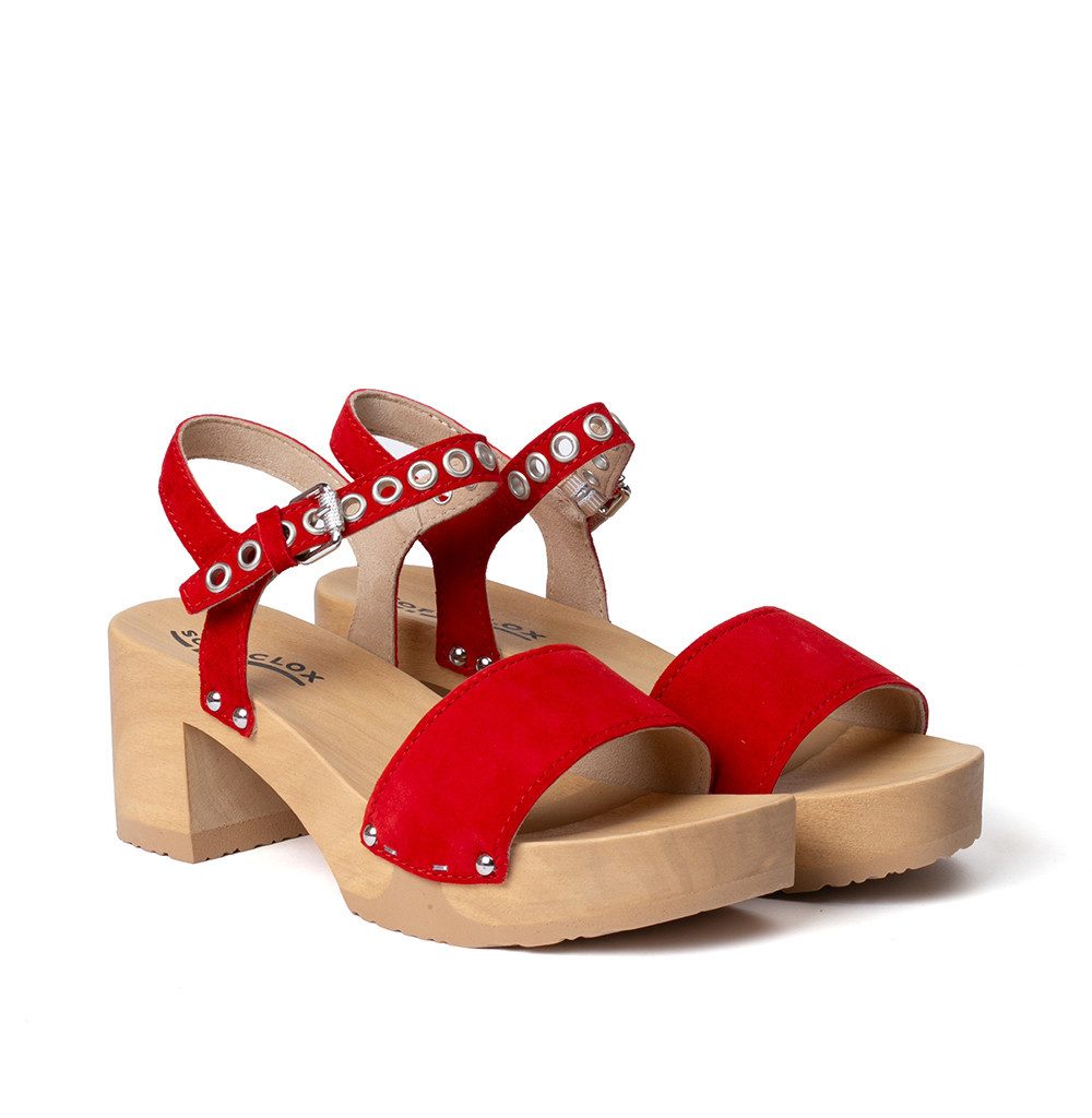 HELMINA Coco Cachmire mohn (natur) Sandalette