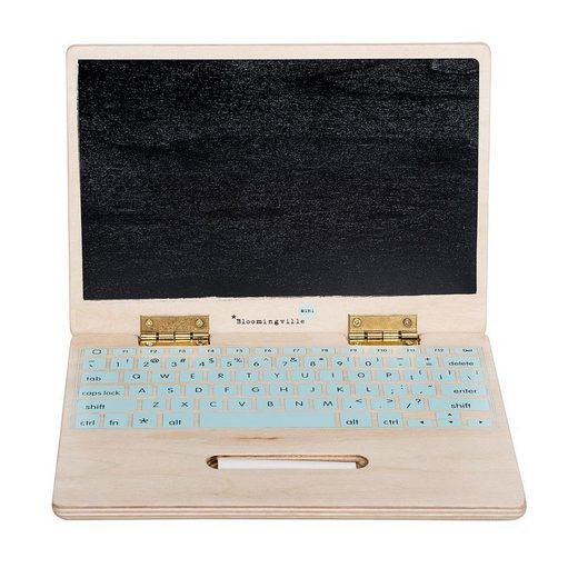 Bloomingville Lernspielzeug »Holz Computer Laptop mit Kreide«