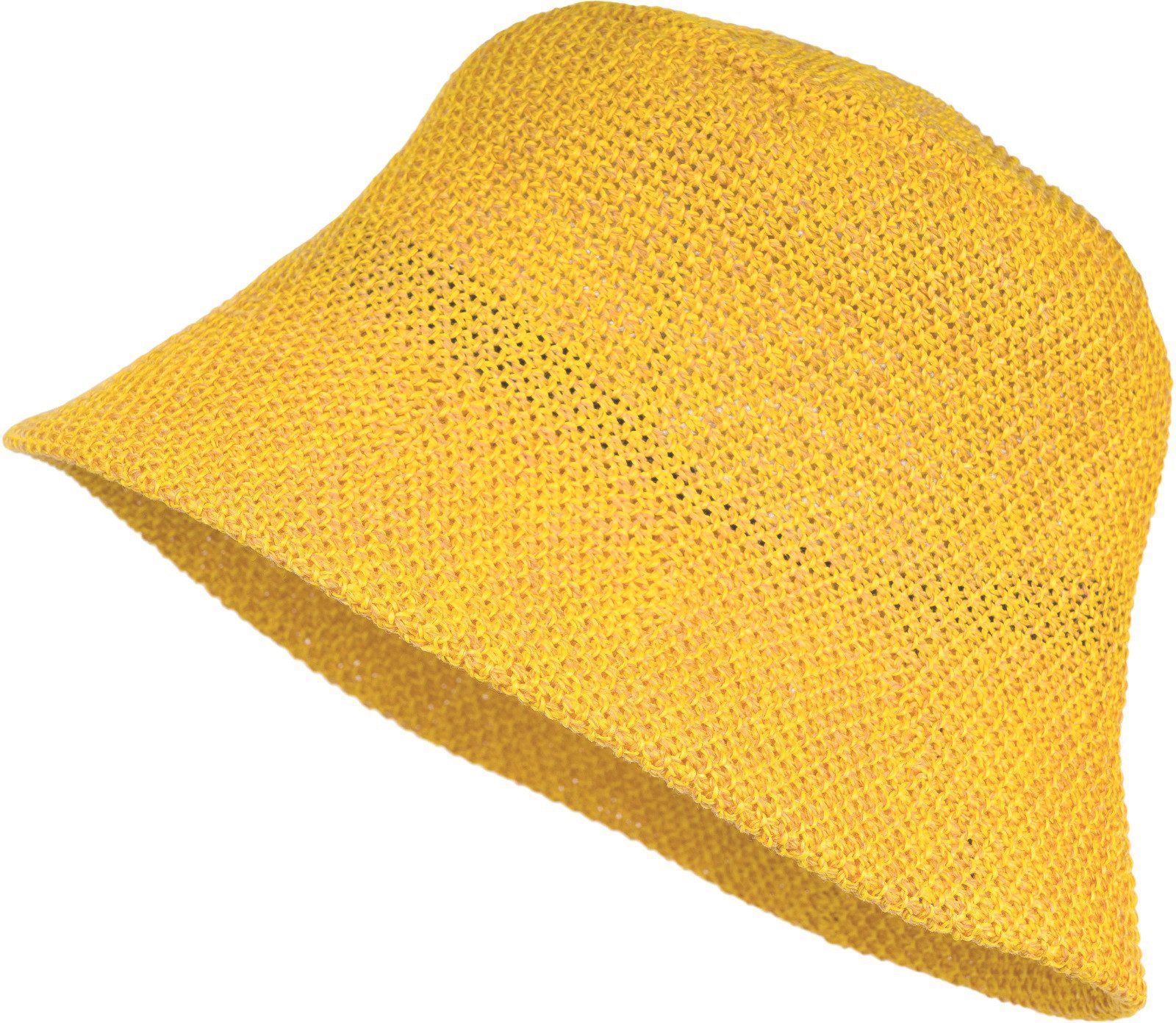 styleBREAKER Fischerhut Fischerhut aus Papierstroh - Knautschhut (1-St)