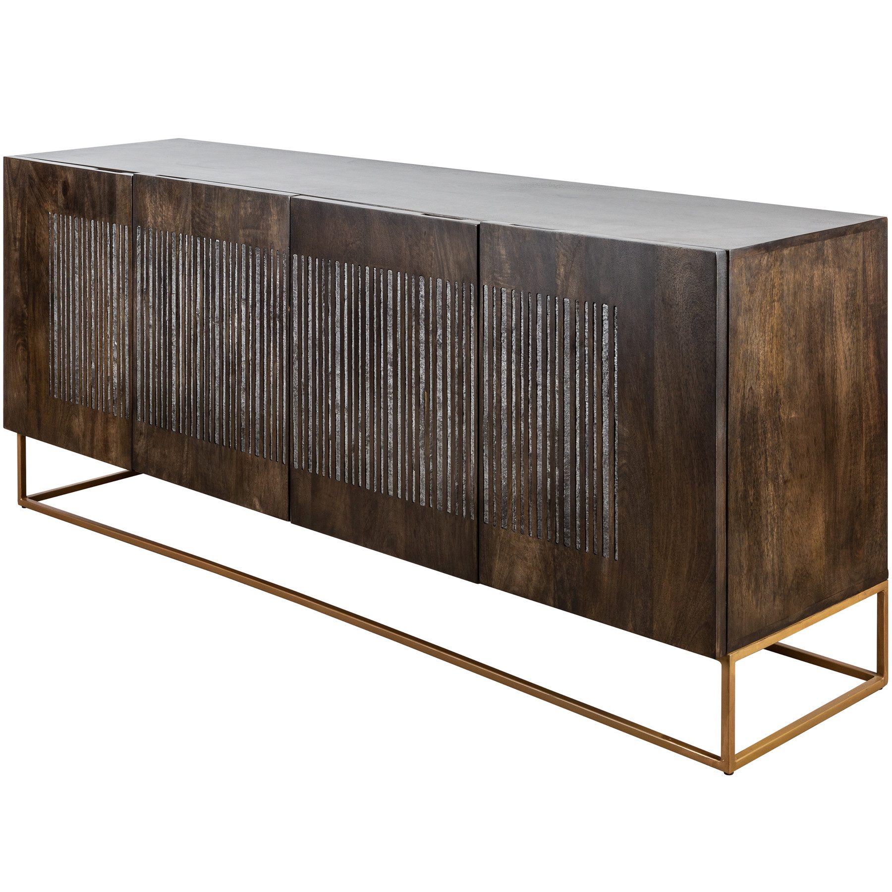 riess-ambiente Sideboard ONYX 180cm dunkelbraun / günstig online kaufen