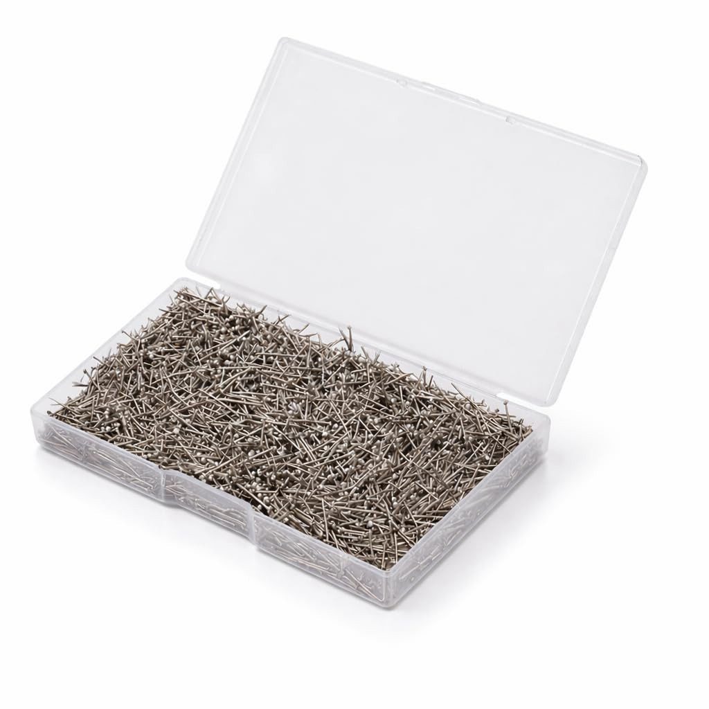 Bürogenie Stecknadeln 2000x Stecknadeln - Reißnägel & Kopfnägel 13 mm - für Nähen, Packung 2000 St.
