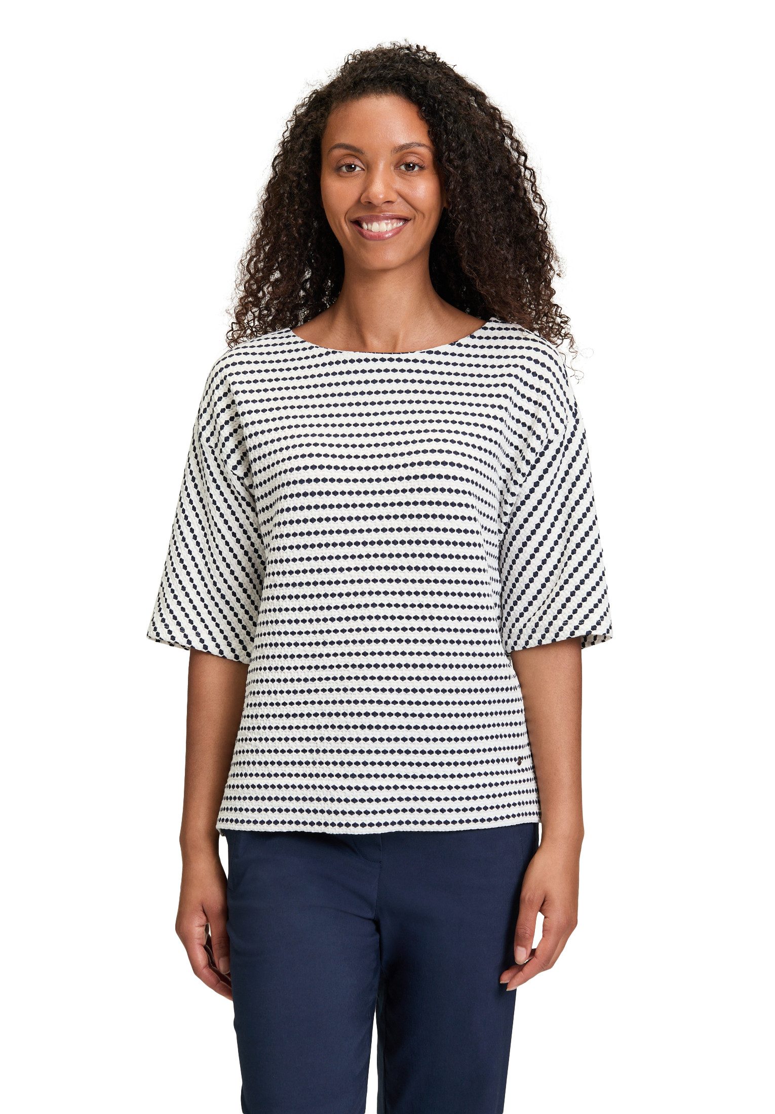 Kurzarmshirt Betty & Co Damen Sweatpullover mit Rundhalsausschnitt