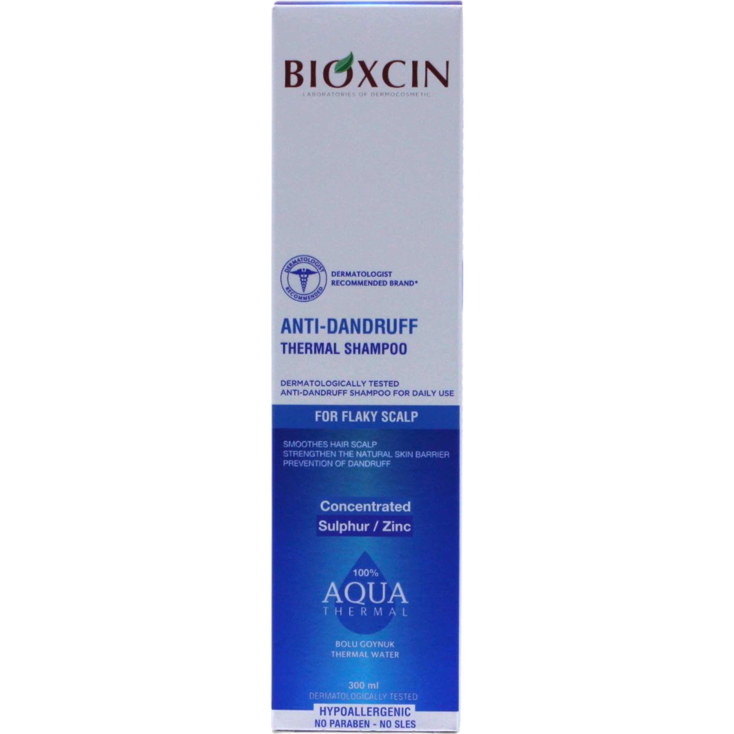 Bioxcin Haarshampoo Bioxcin Anti-Schuppen Shampoo mit Zink, Vitamin B6&Thermalwasser 300ml