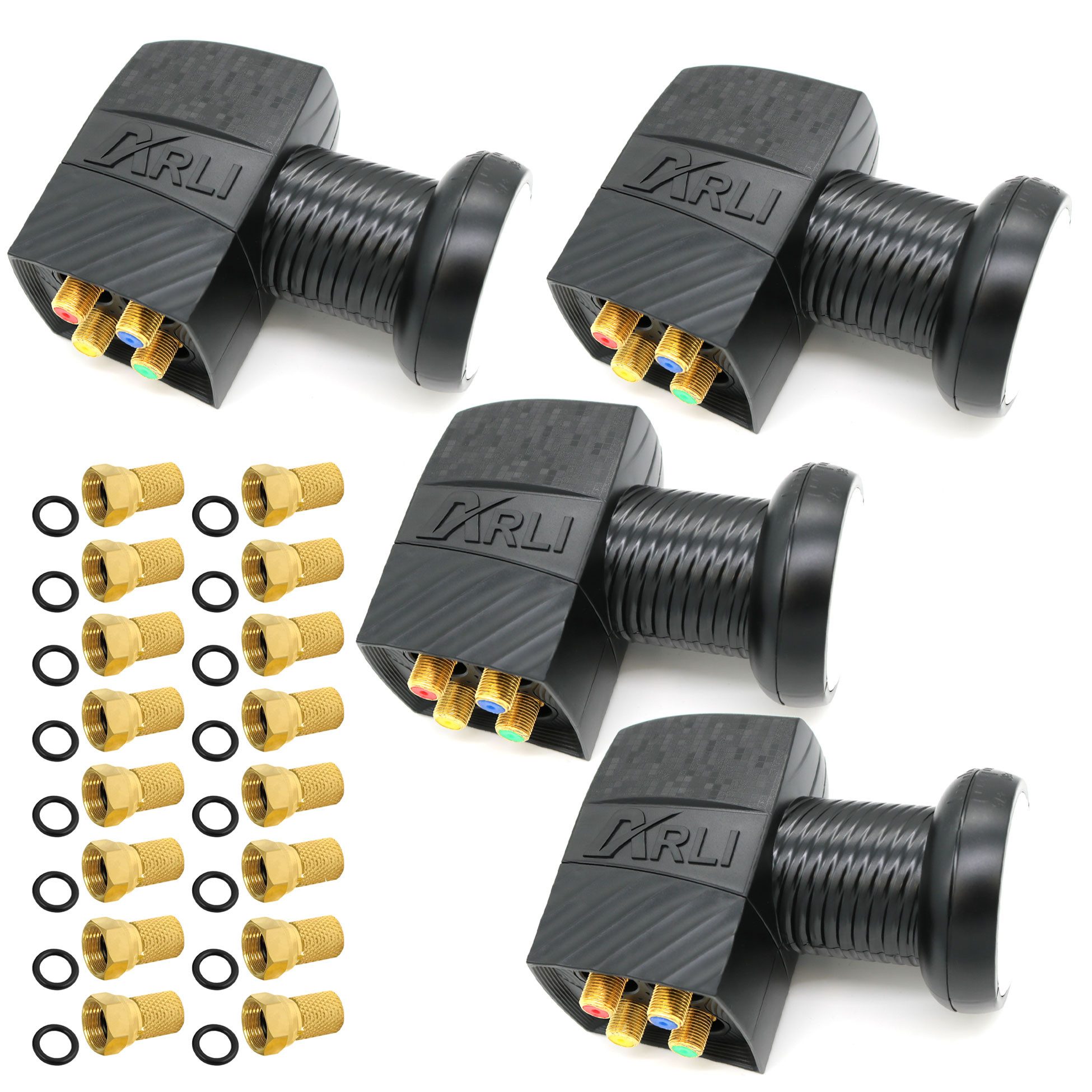 ARLI 4er Set / Pack - 10748 Universal-Quad-LNB (für 4 Teilnehmer)