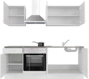 Flex-Well Küche Lucca, wahlw. mit E-Geräten, Breite 210 cm, viele Farbvarianten erhältlich