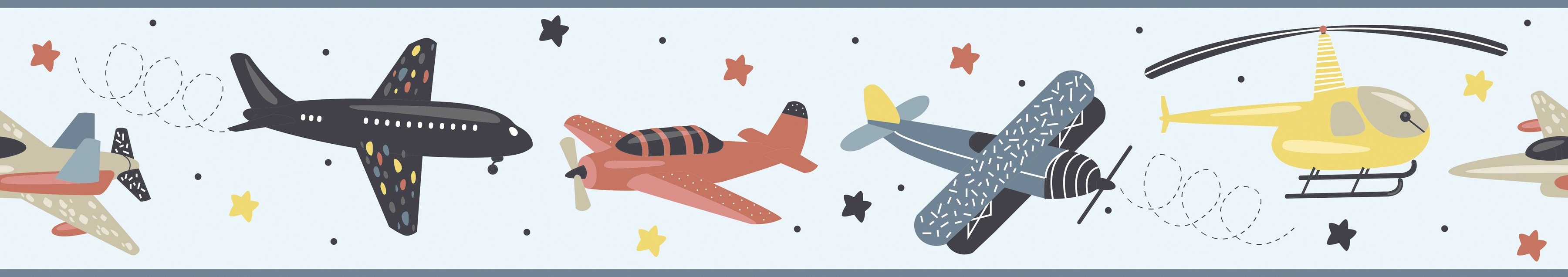 Marburg Kindertapete, matt, (1 St), Flugzeug, günstig online kaufen