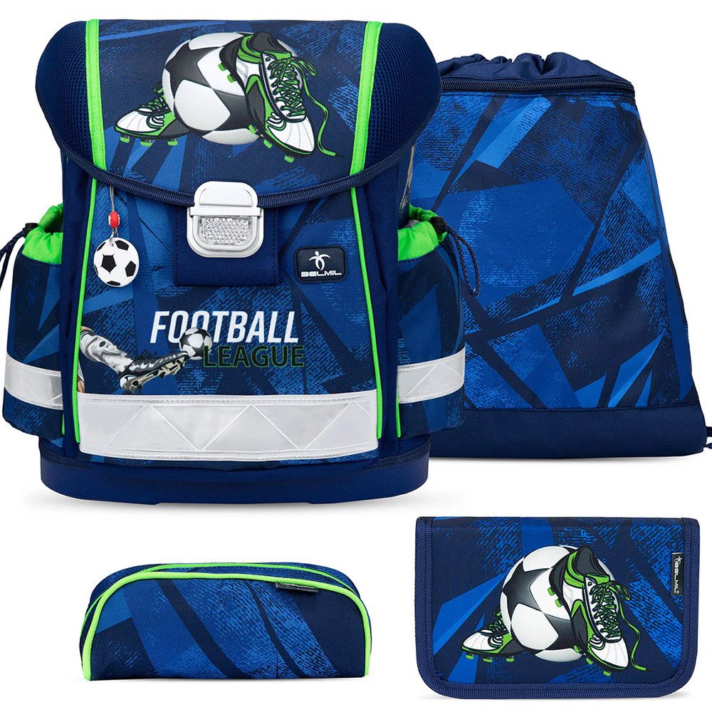 Belmil Schulranzen Set Classy 10-teilig 2026 Jungen Fussball Final Goal