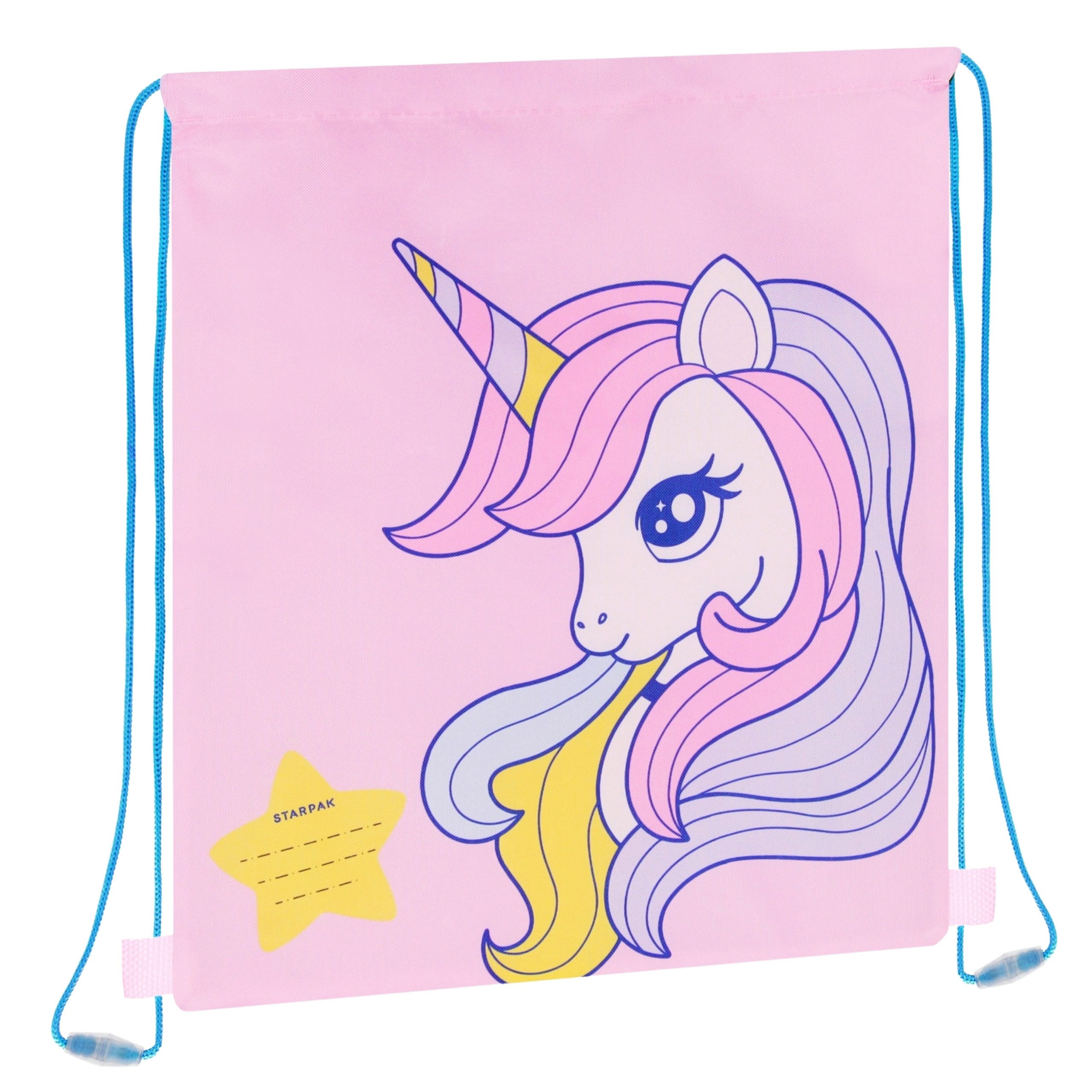 Sarcia.eu Turnbeutel Einhorn Turnbeutel rosa 32x38 cm für Mädchen, Sport, Schule
