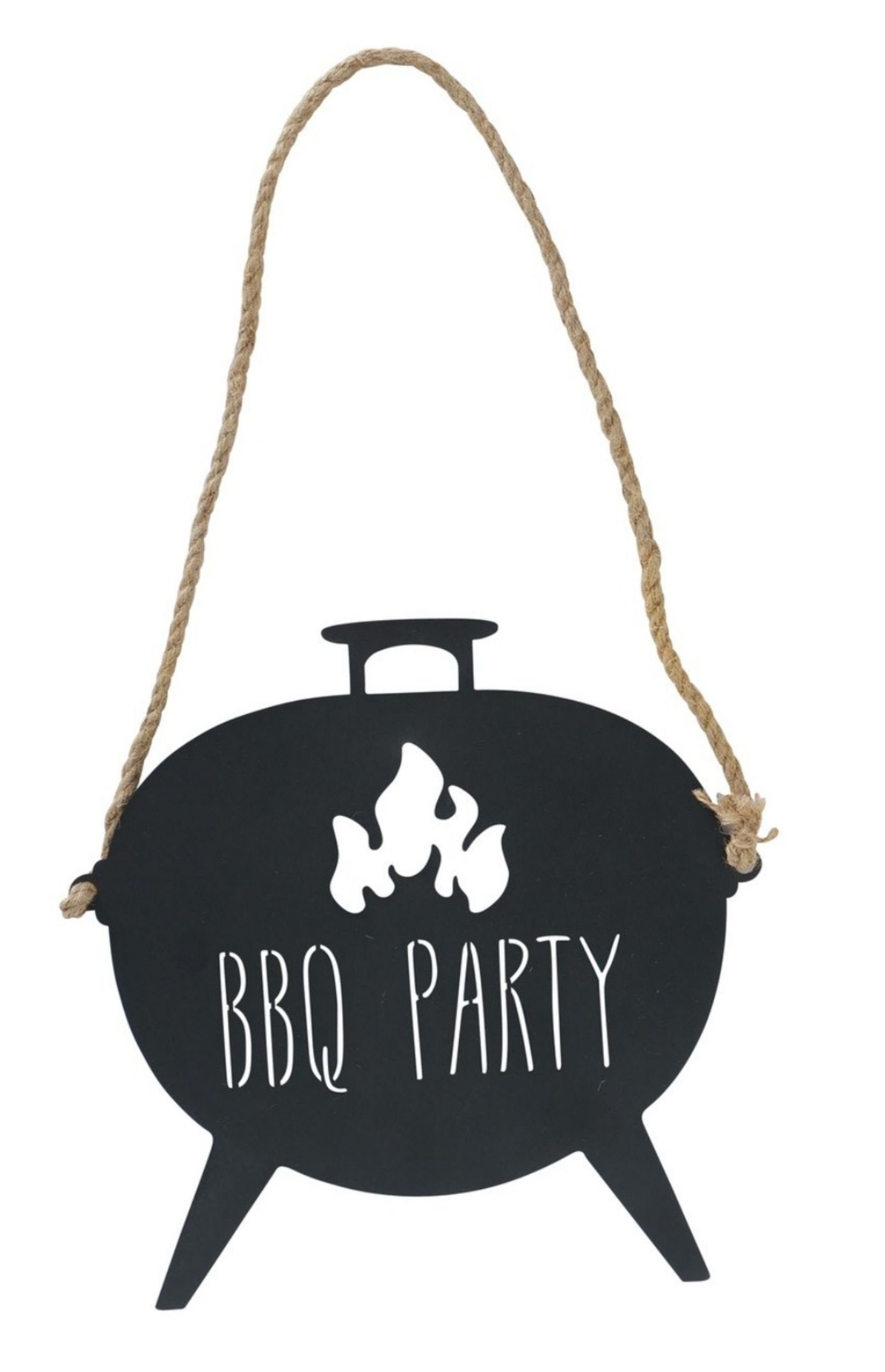 BOLTZE Wandbild, Grillen, Cut Out Griller Wandrelief Metallschild Modell BBQ Party