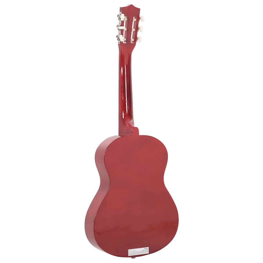 furnicato Akustikgitarre Klassische Gitarre 1/2 Größe Natur mit Massivholz, Nylon und, Saitenset für Anfänger-Gitarre mit Tasche, Gurt und drei Plektren – Bild 5 von 5