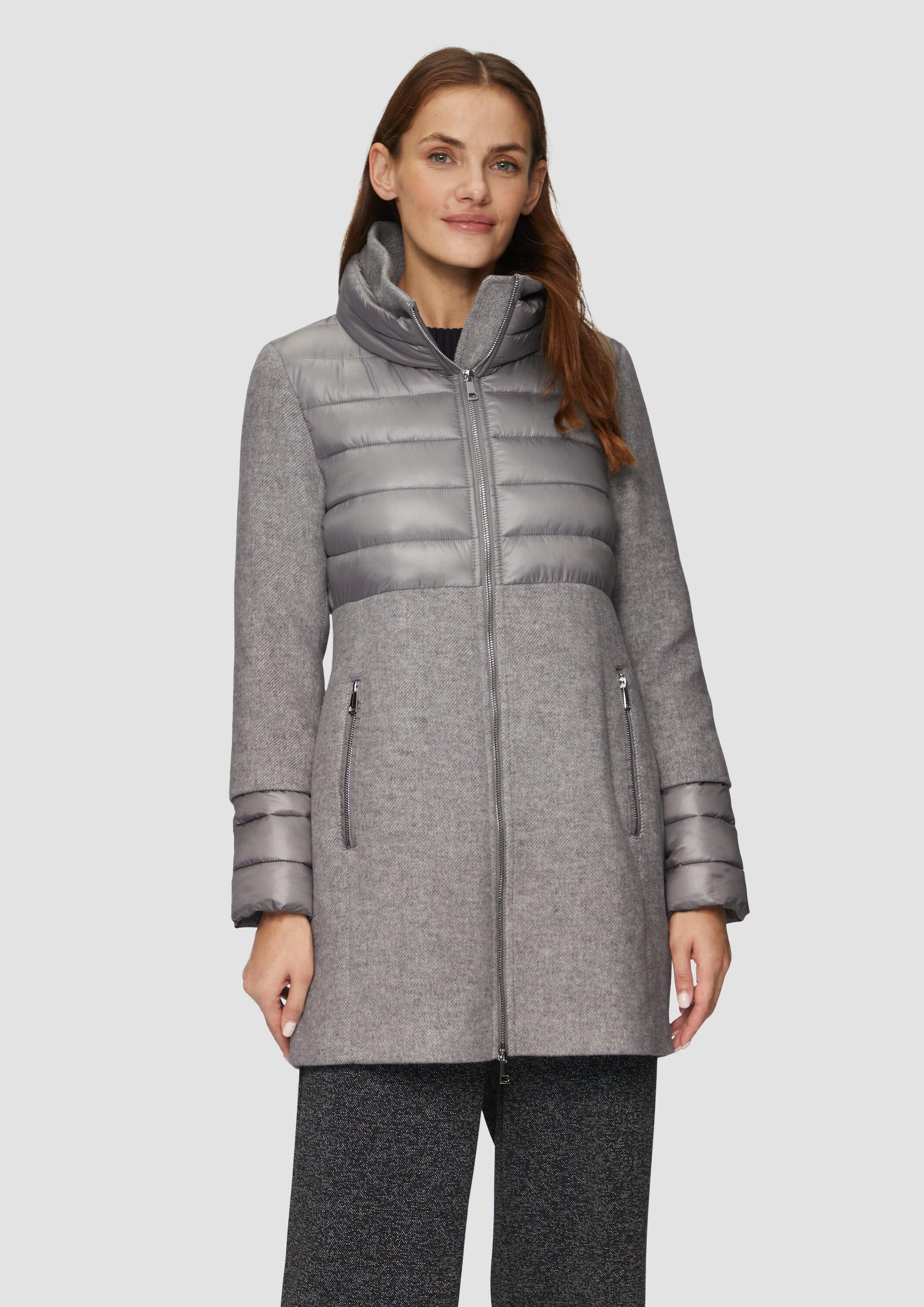 s.Oliver Wintermantel Outdoor-Mantel Mantel im Fabricmix günstig online kaufen