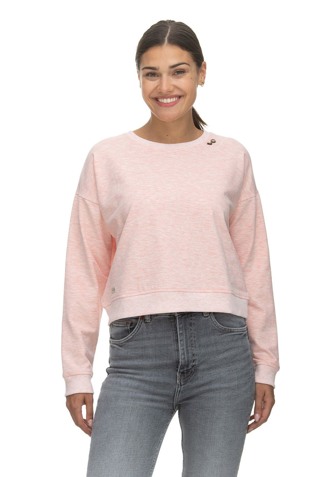 Ragwear Sweater Ragwear Damen Sweater BLESED 2311-30002 Light Pink 4063 Rosa
