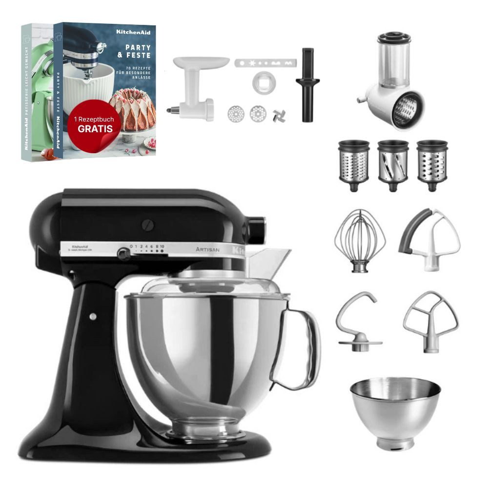 KitchenAid Küchenmaschine KitchenAid 4,8 L 5KSM175 Artisan Küchenmaschine Allrounderset
